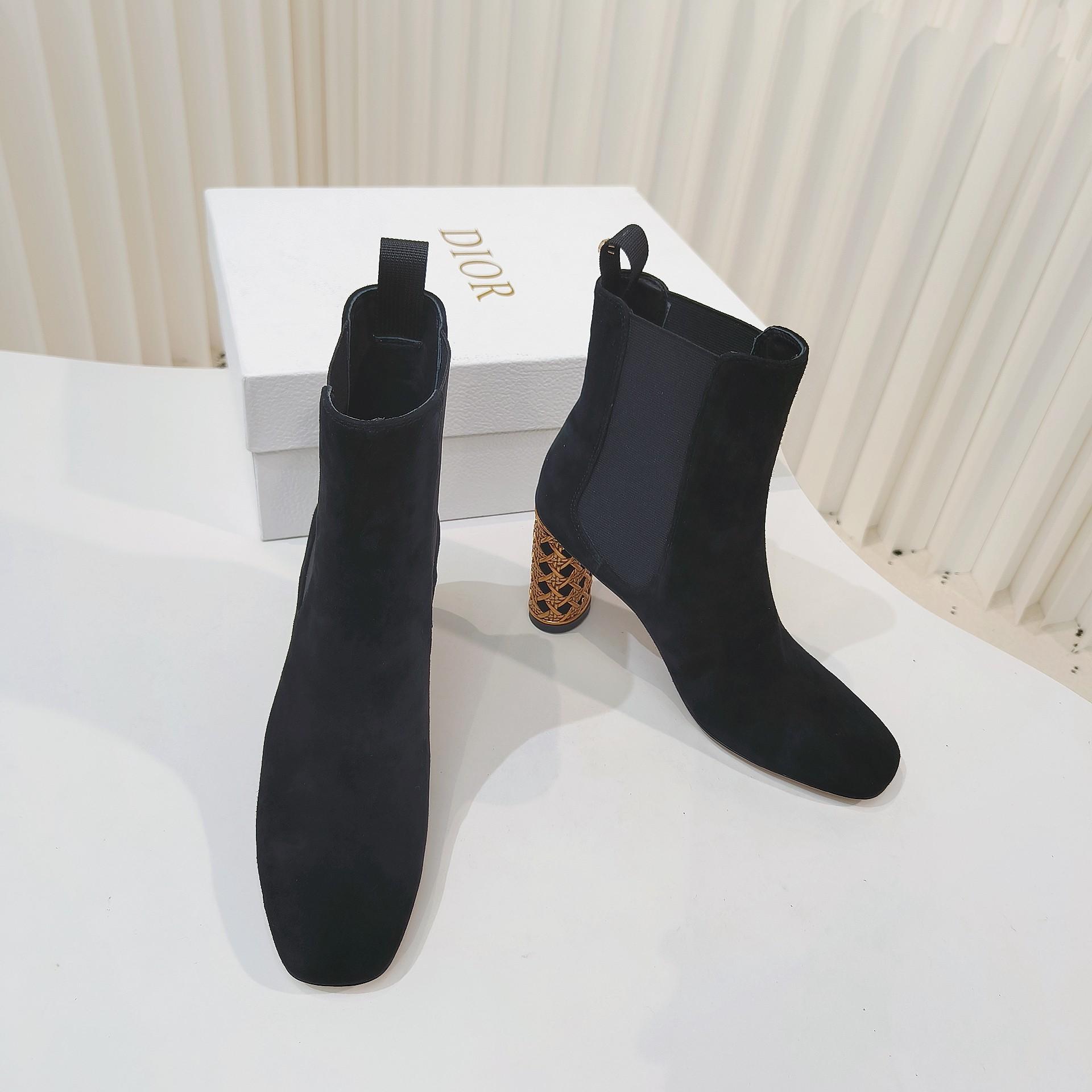 Dior Icon Heeled Ankle Boot - DesignerGu