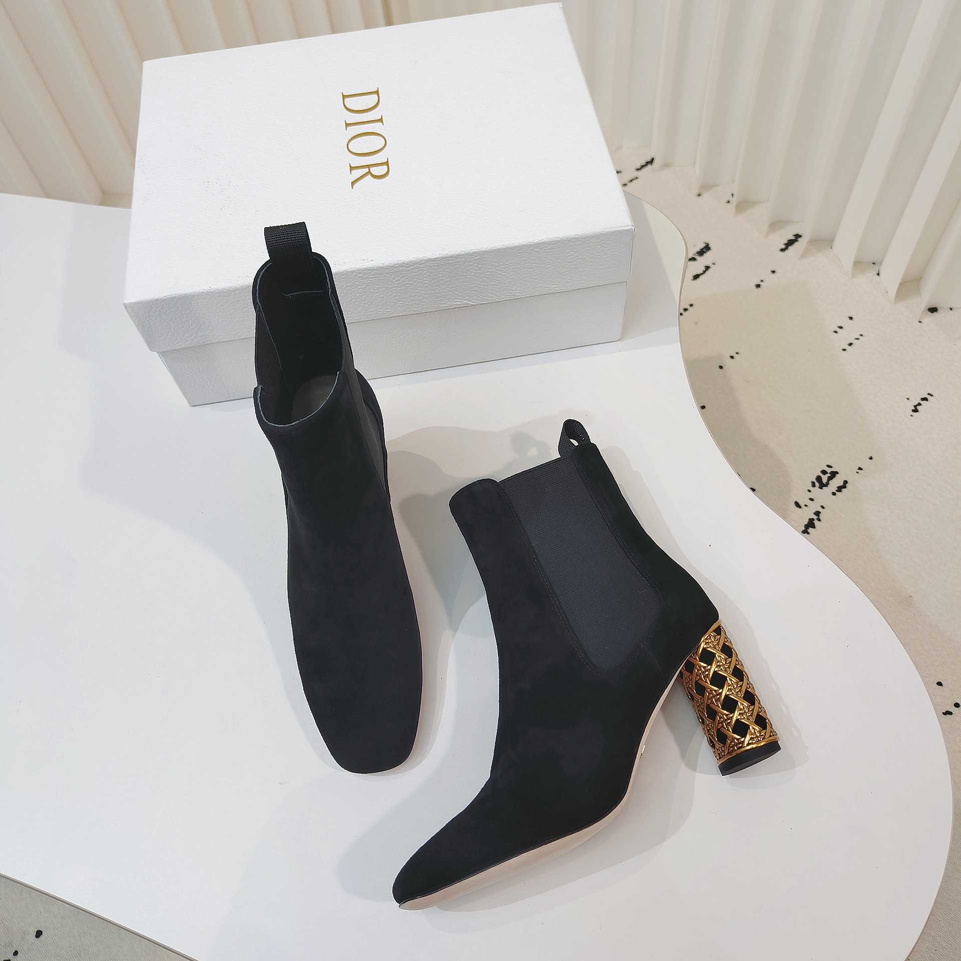 Dior Icon Heeled Ankle Boot - DesignerGu