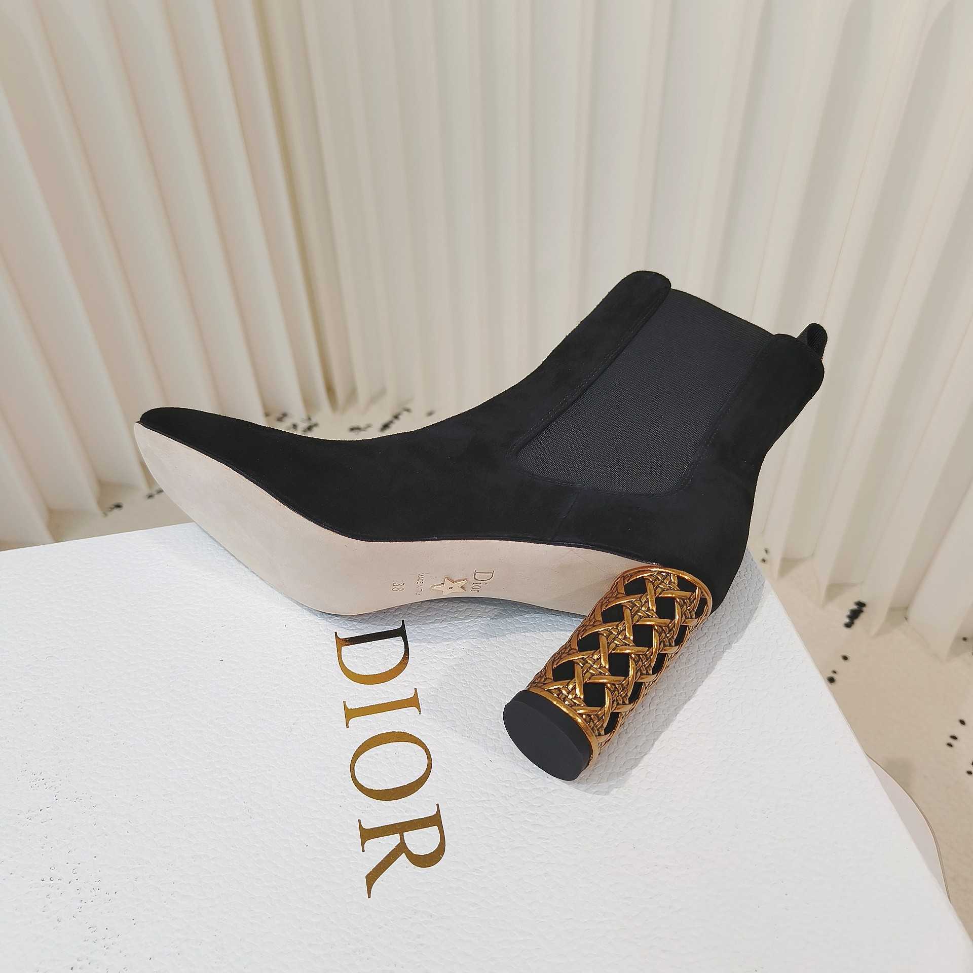 Dior Icon Heeled Ankle Boot - DesignerGu