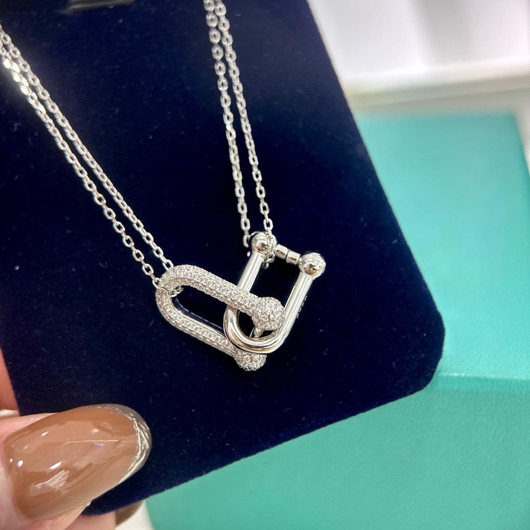 Tiffany & Co. Large Double Link Pendant - DesignerGu