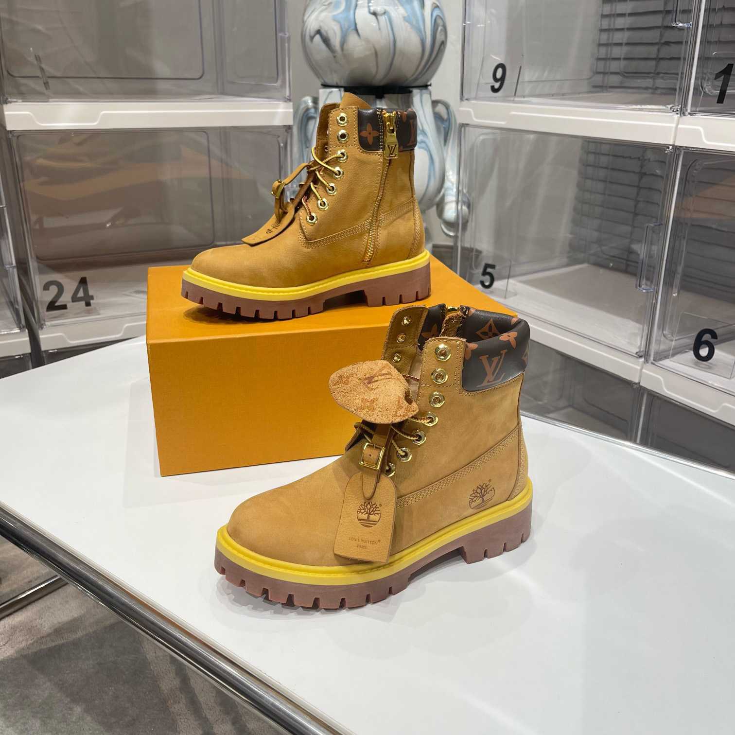 Louis Vuitton x 6 Inch Ankle Boot 'Wheat' - DesignerGu