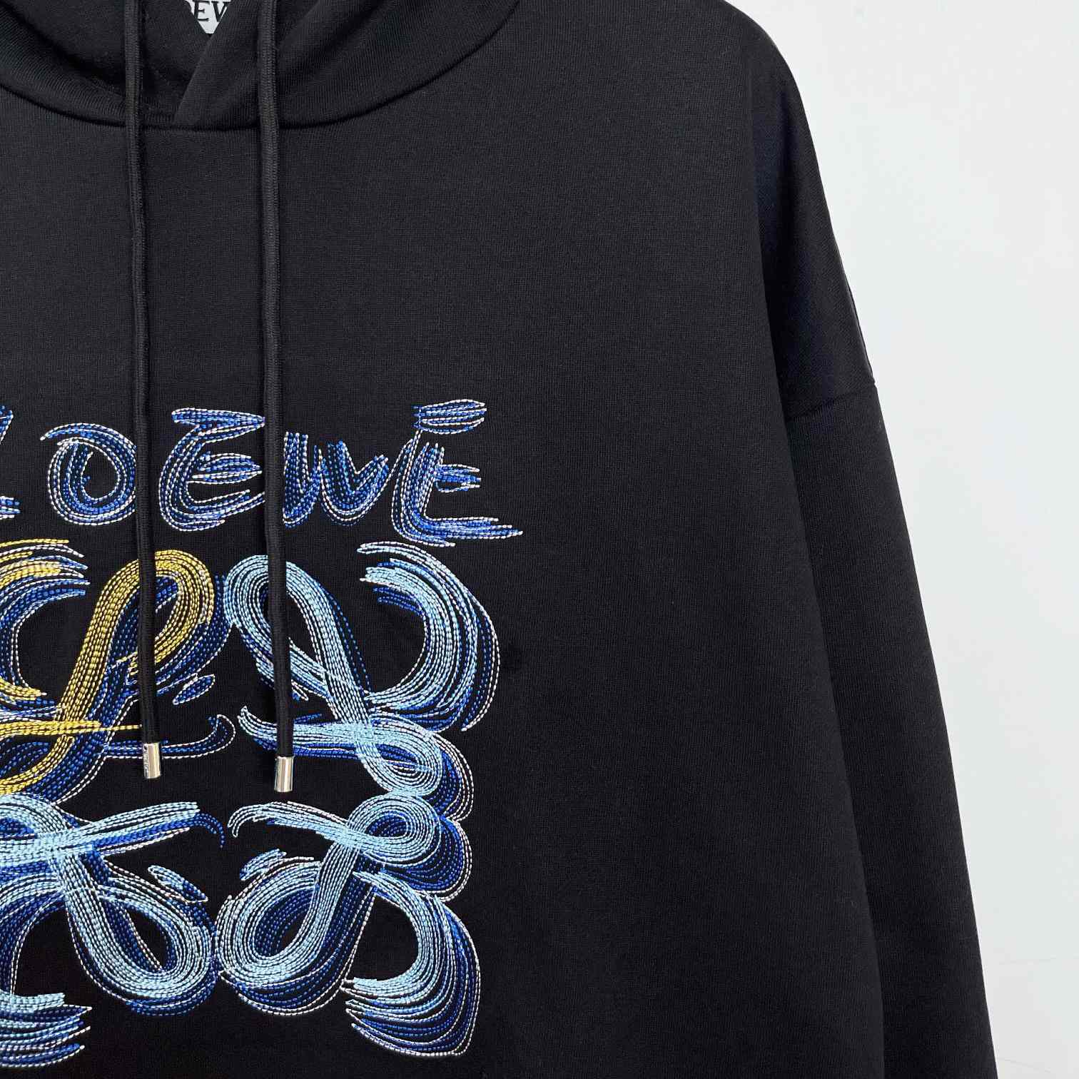 Loewe Hooded Sweatshirt In Cotton - DesignerGu