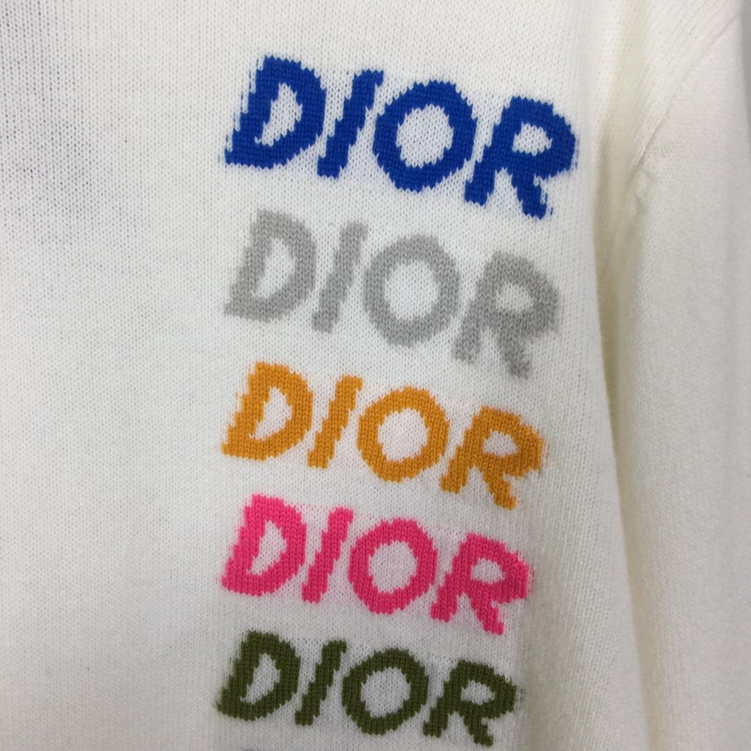 Dior Wool and Cashmere Intarsia Sweater - DesignerGu