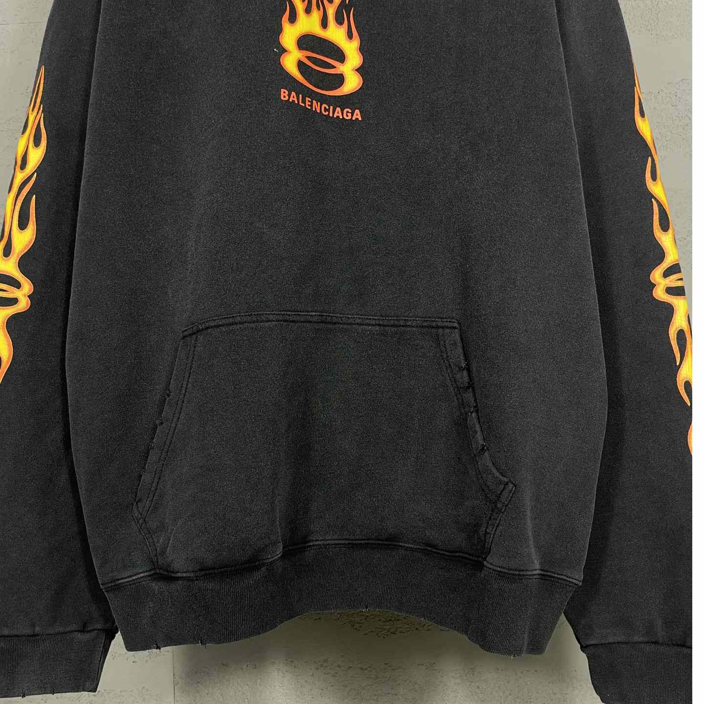 Balenciaga Oversized Flame Hoody - DesignerGu