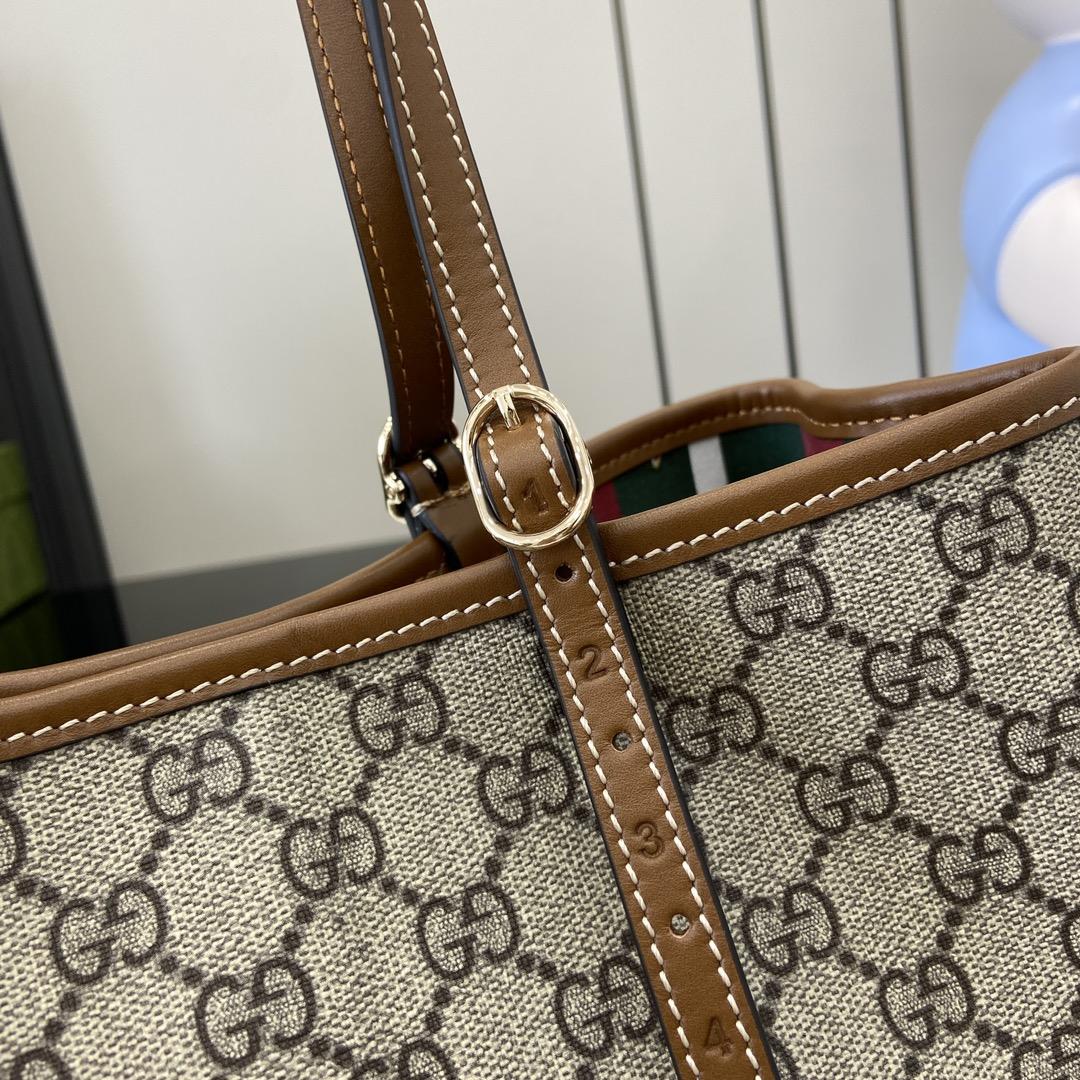 Gucci GG Emblem Small Tote Bag - DesignerGu