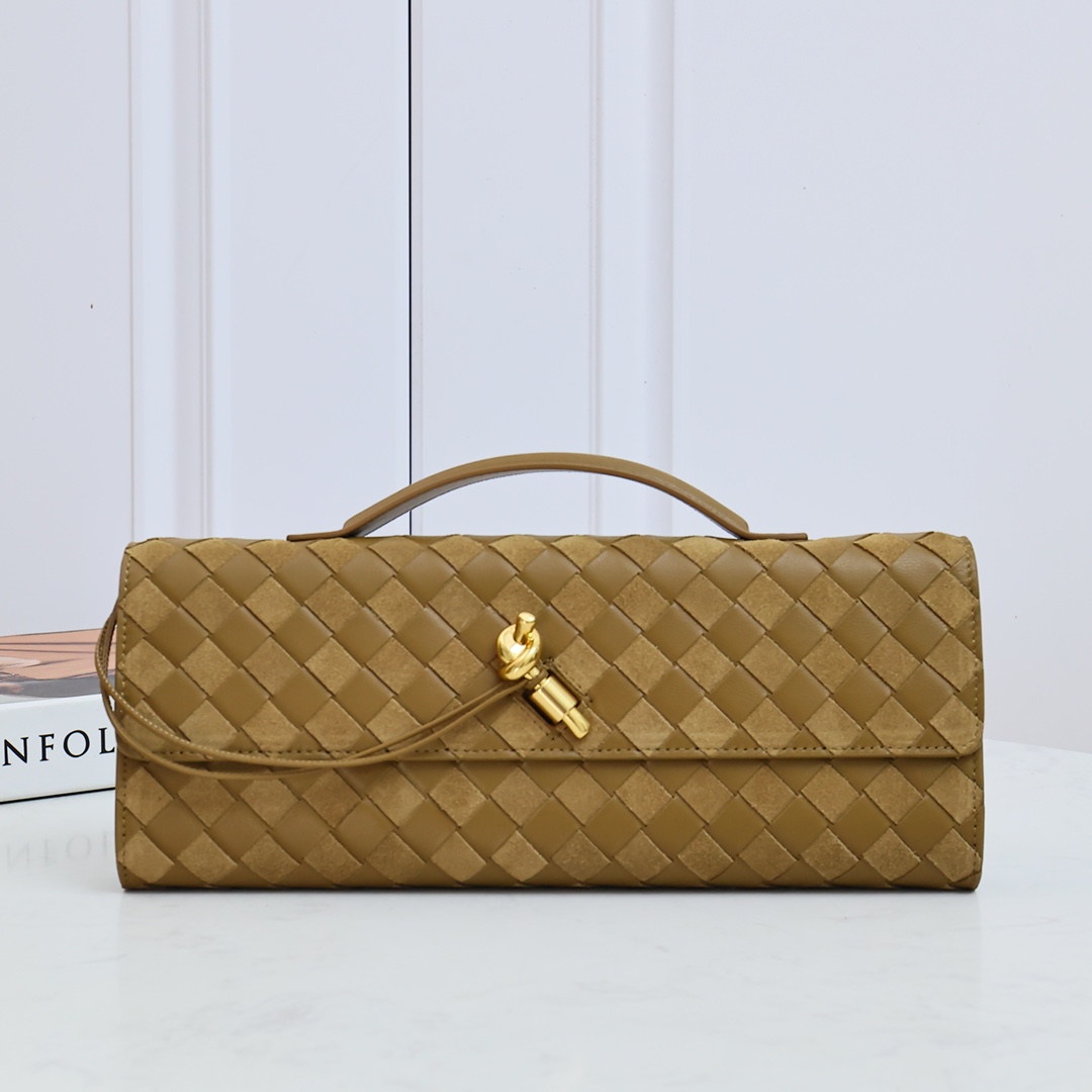 Bottega Veneta Long Clutch Andiamo With Handle - DesignerGu