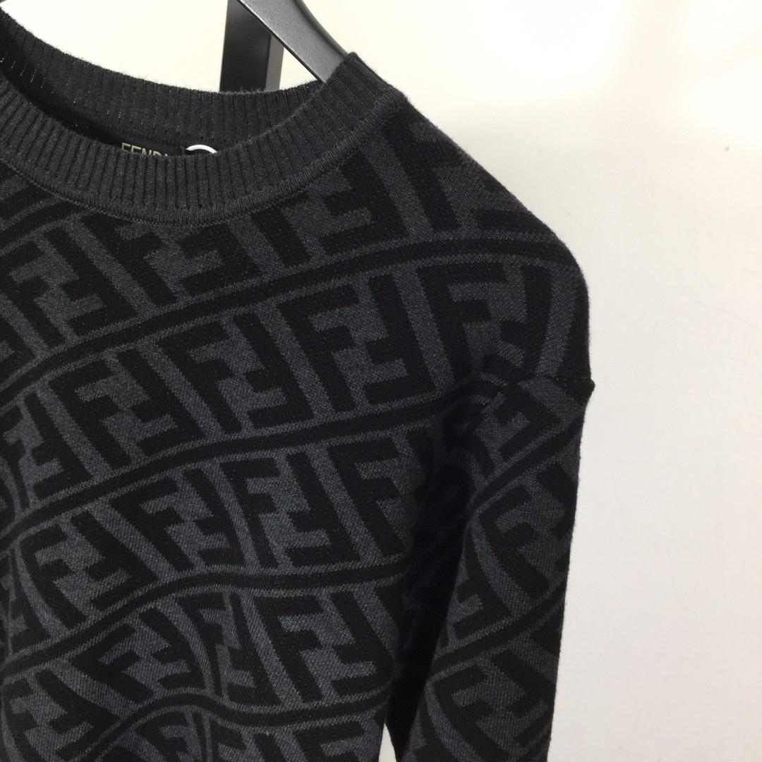 Fendi Black Wool Pullover - DesignerGu