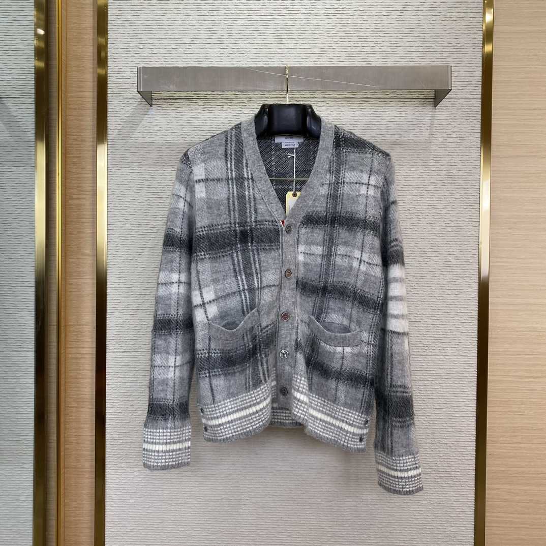 Thom Browne Jacquard-knit Mohair-blend Cardigan - DesignerGu