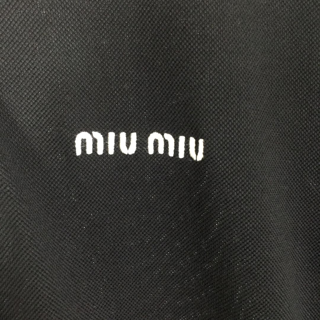 Miu Miu Cotton Piqué Polo Shirt - DesignerGu