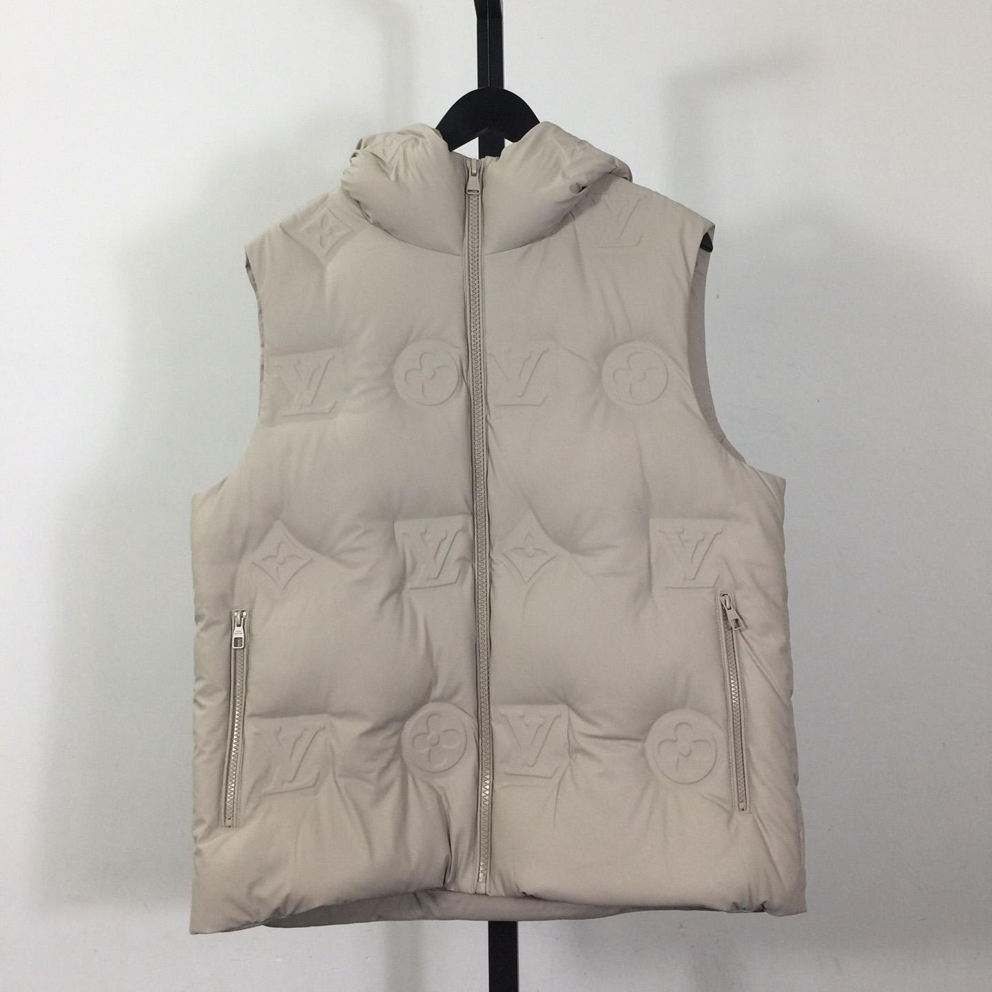 Louis Vuitton Monogram Boyhood Puffer Leather Gilet    - DesignerGu