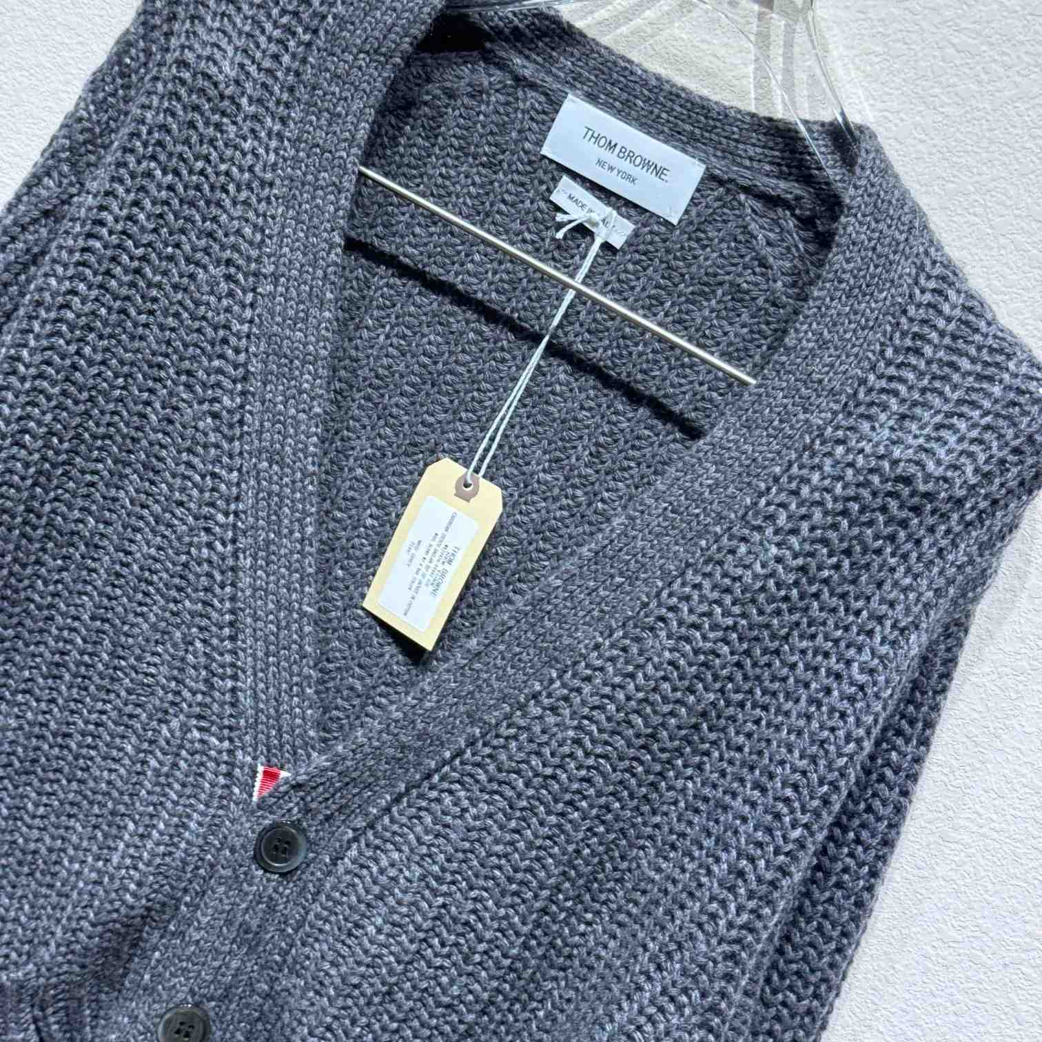 Thom Browne 4-Bar Oversize Wool Cardigan - DesignerGu