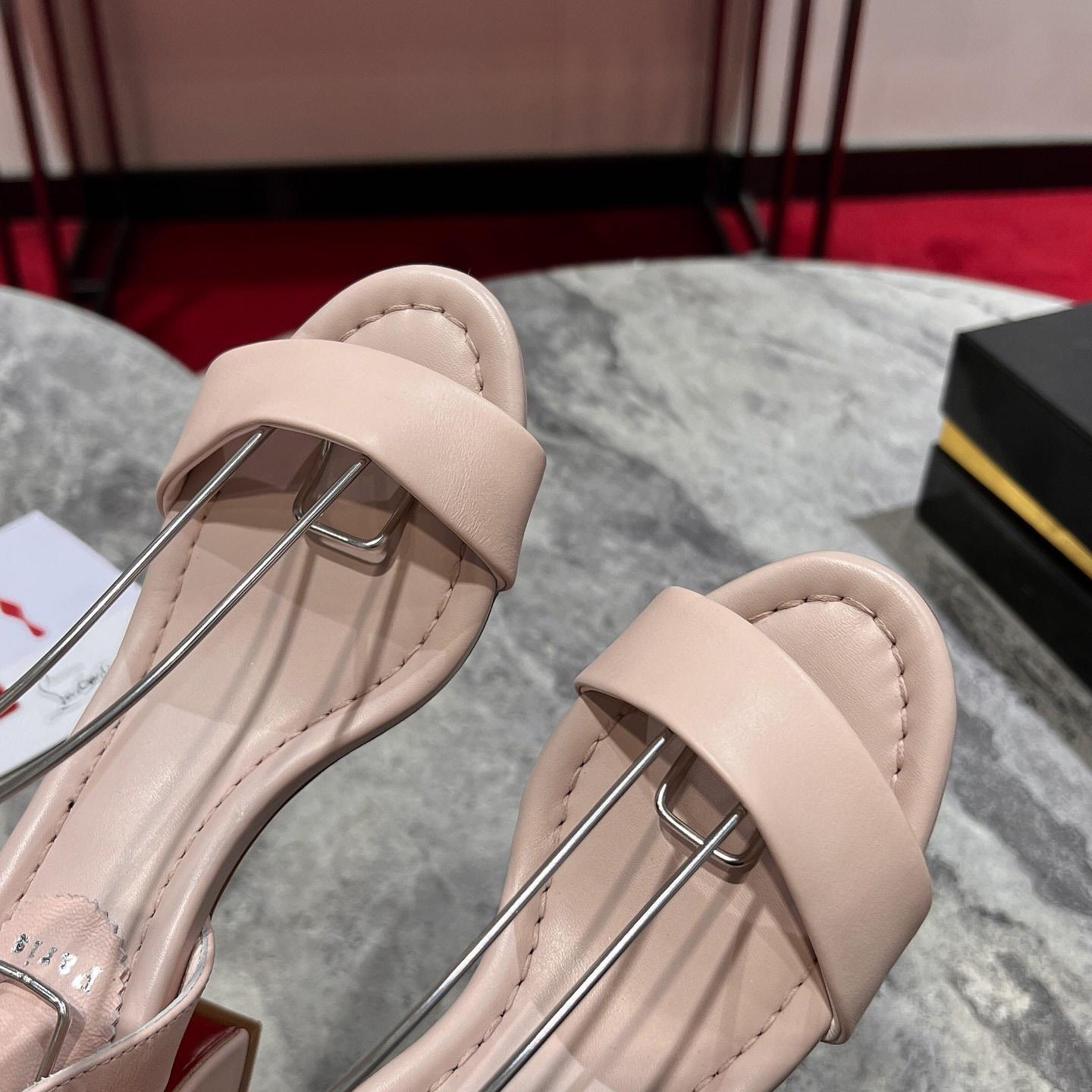 Christian Louboutin  Pink Lin Miss Sabina 55 Sandals - DesignerGu