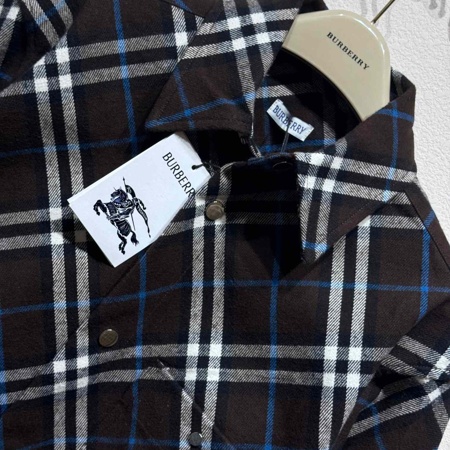 Burberry Check Silk Pyjama Shirt - DesignerGu