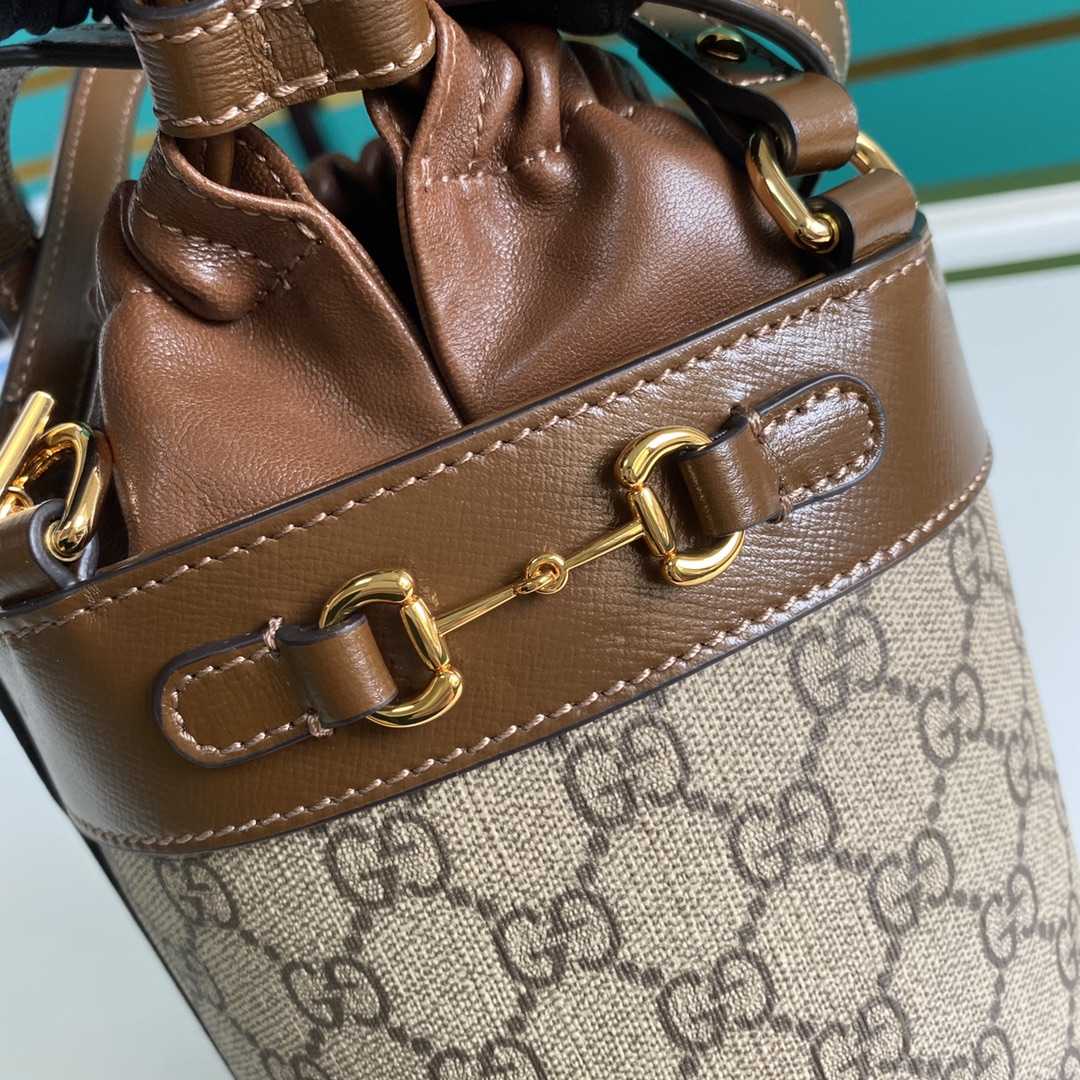 Gucci Horsebit 1955 Small Bucket Bag 'Beige'  (16-14-14cm) - DesignerGu