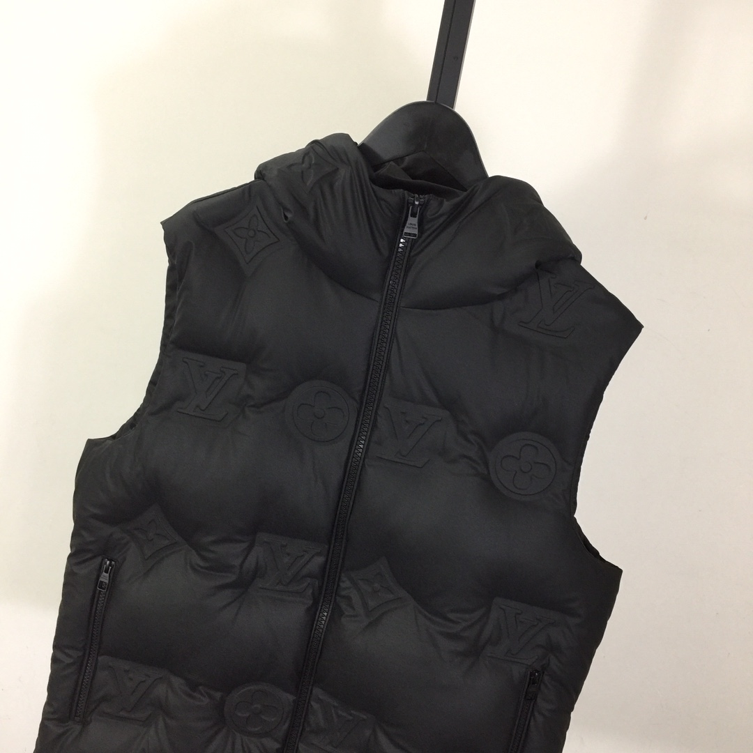 Louis Vuitton Monogram Boyhood Puffer Leather Gilet    - DesignerGu