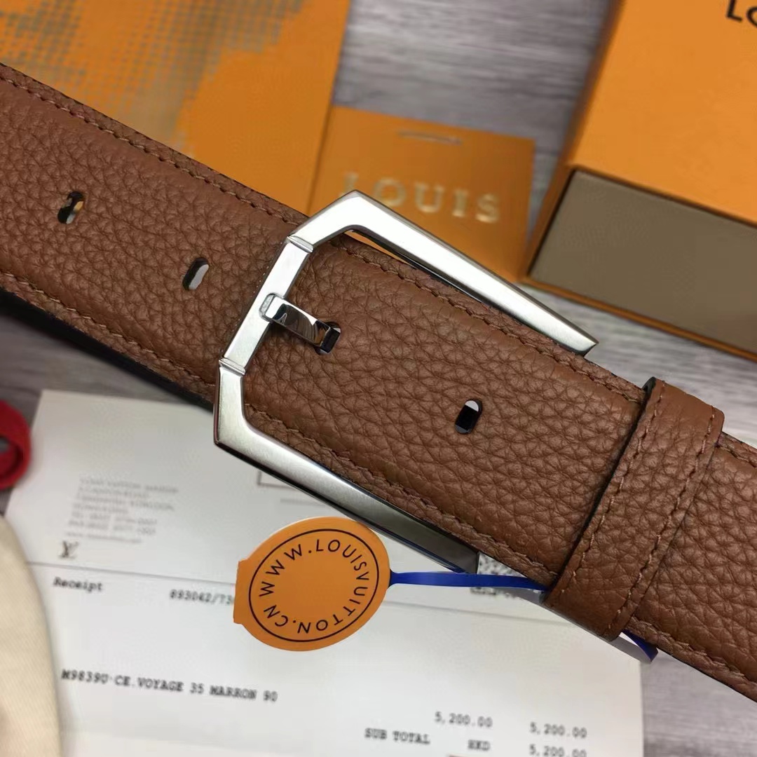 Louis Vuitton Heritage Belt - DesignerGu