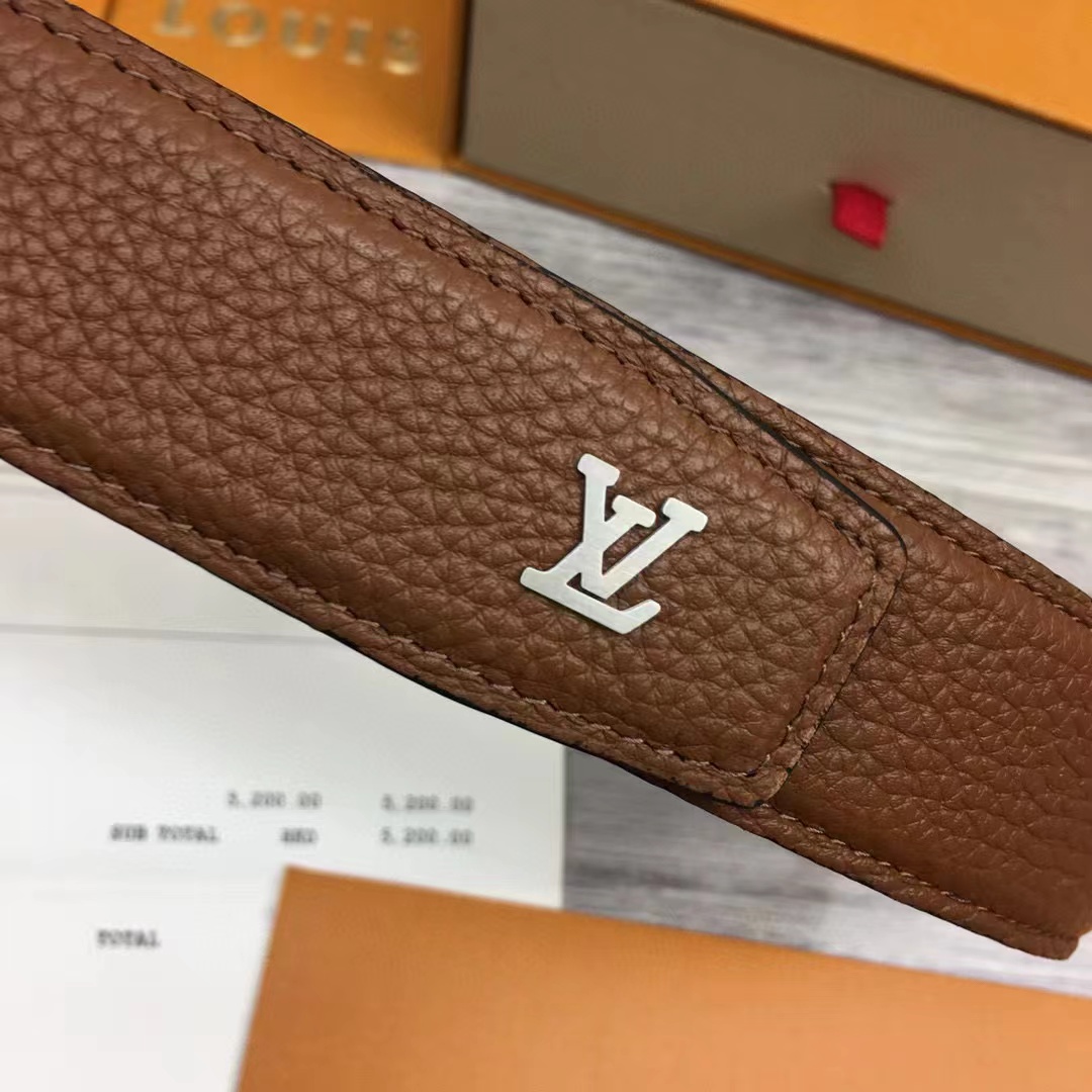 Louis Vuitton Heritage Belt - DesignerGu