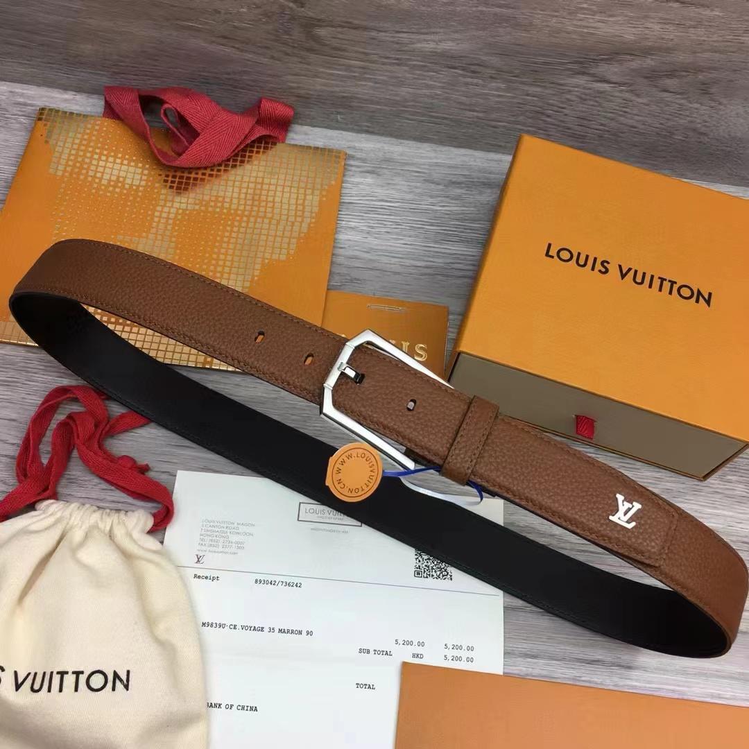 Louis Vuitton Heritage Belt - DesignerGu