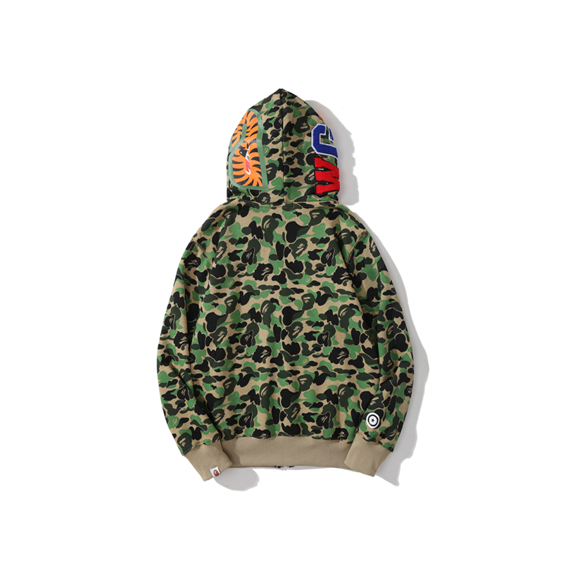 Bape Big ABC Camo Shark Full Zip Hoodie - DesignerGu