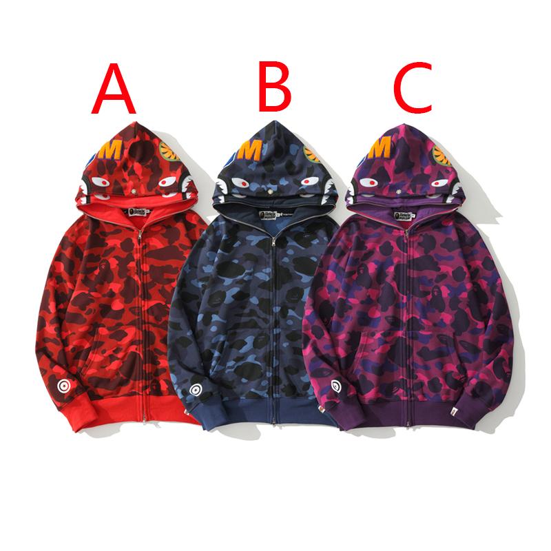 Bape Shark Full Zip Hoodie - DesignerGu