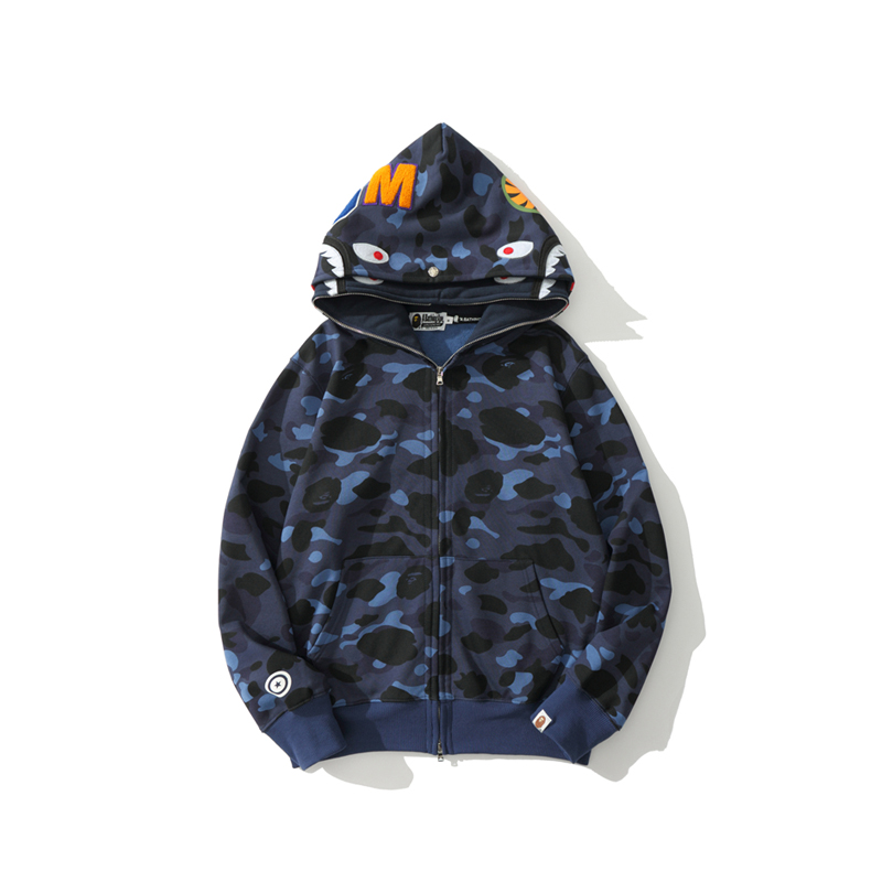 Bape Shark Full Zip Hoodie - DesignerGu