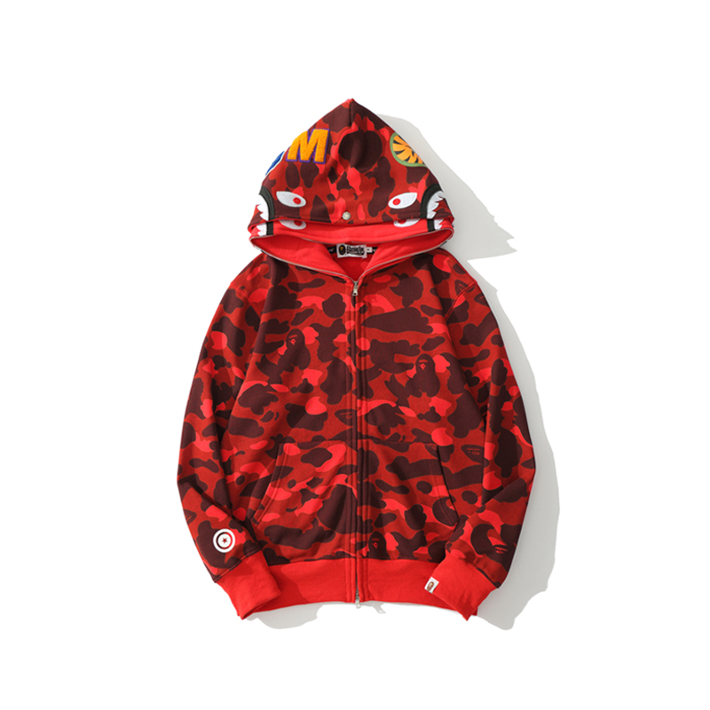 Bape Shark Full Zip Hoodie - DesignerGu