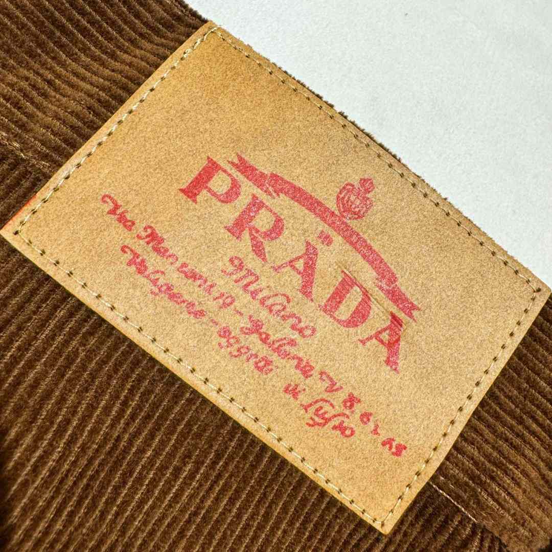 Prada Baggy Corduroy Pants - DesignerGu