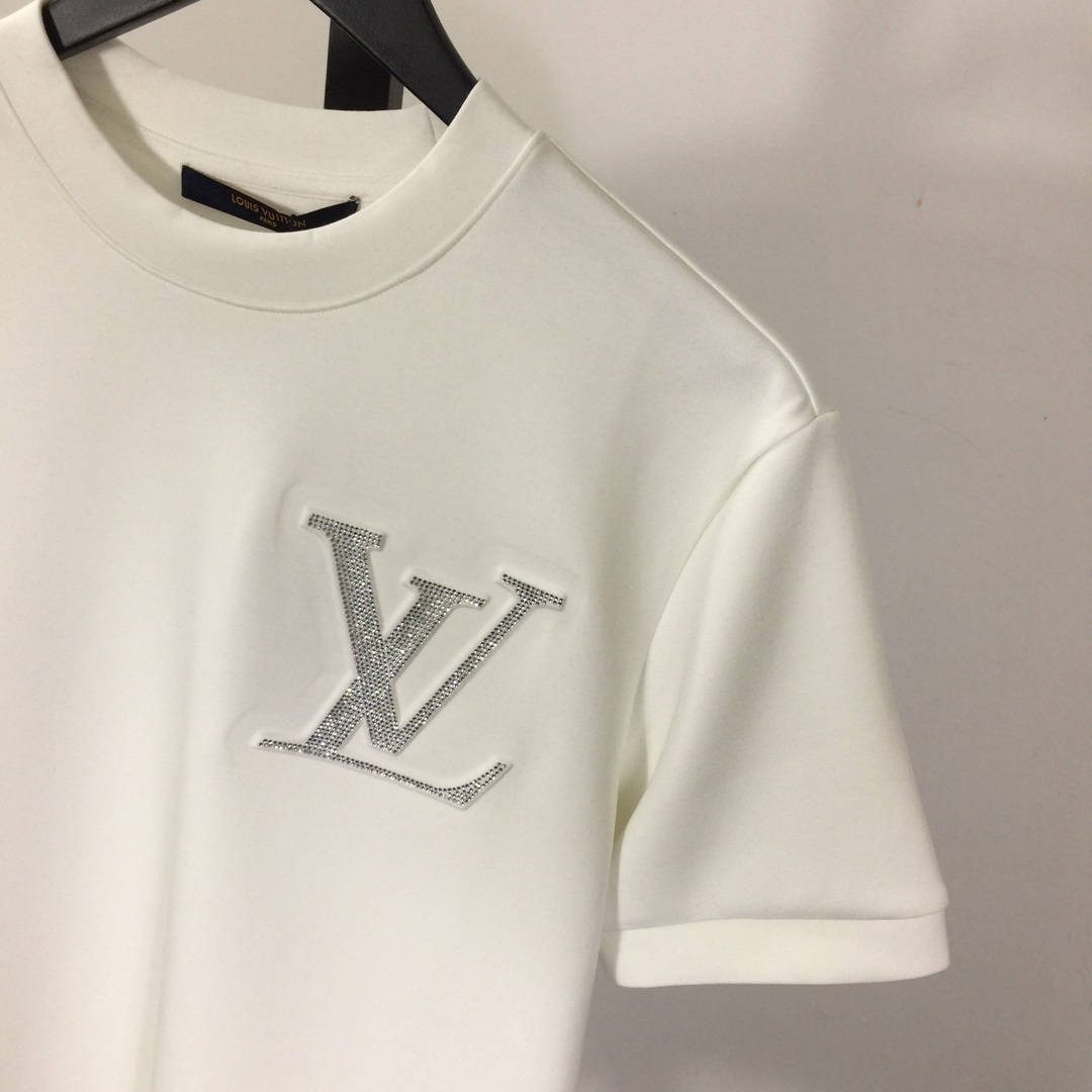 Louis Vuitton Logo Cotton T-shirt - DesignerGu