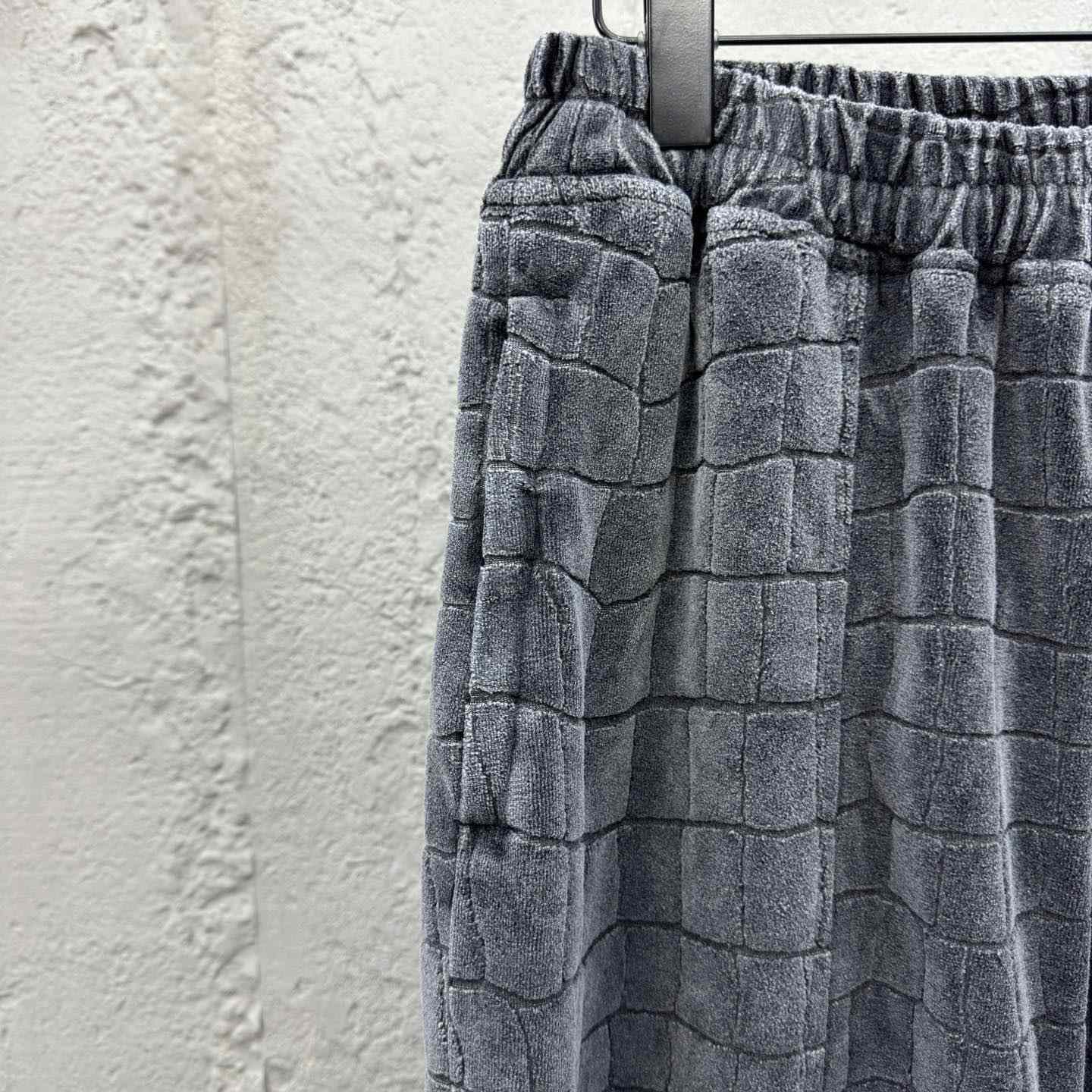 Alexander Wang Crocodile Jacquard Velour Track Pants - DesignerGu