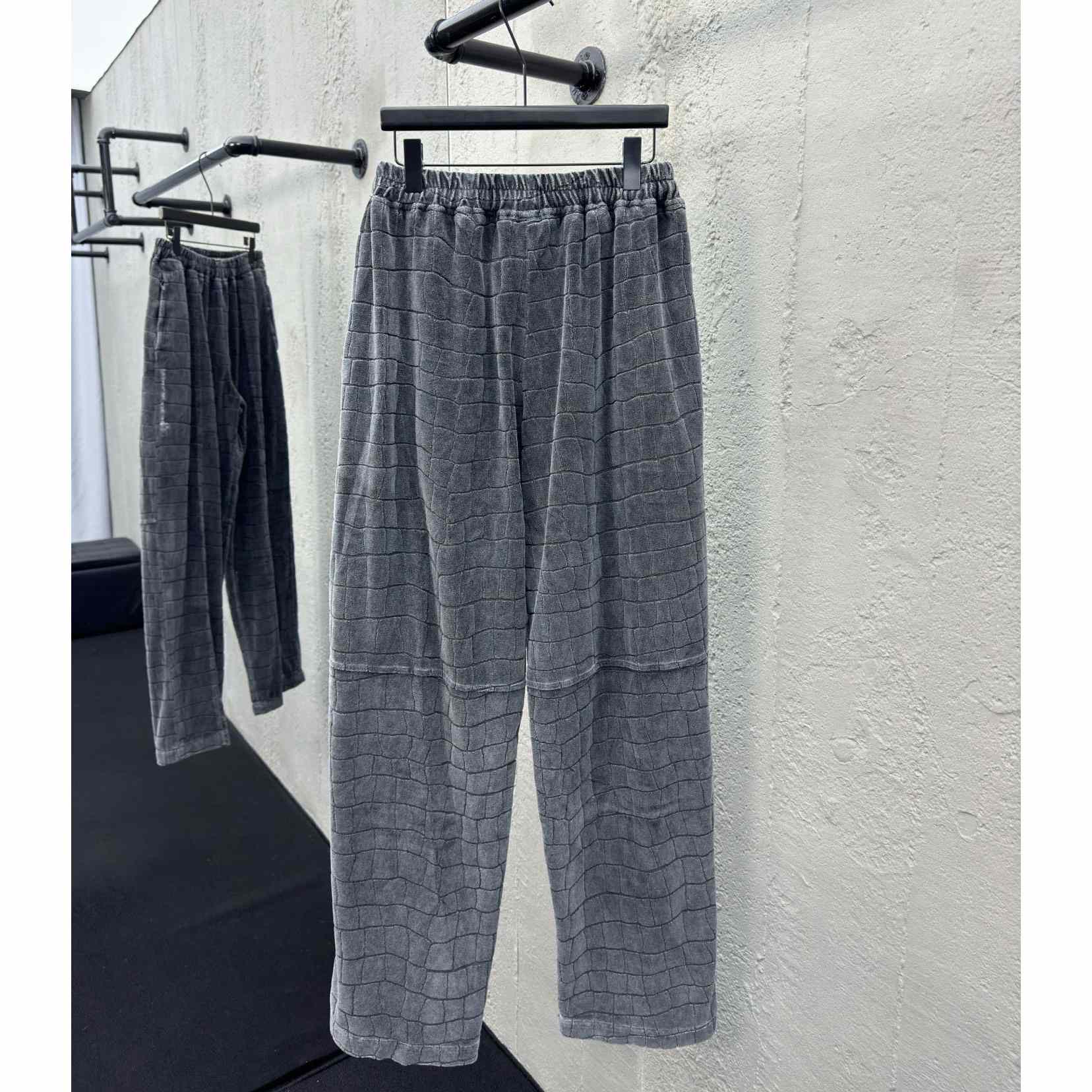 Alexander Wang Crocodile Jacquard Velour Track Pants - DesignerGu