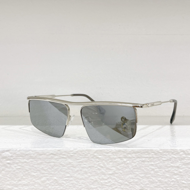 Fendi Travel Ruthenium-colored Metal Sunglasses  FE40141U  - DesignerGu