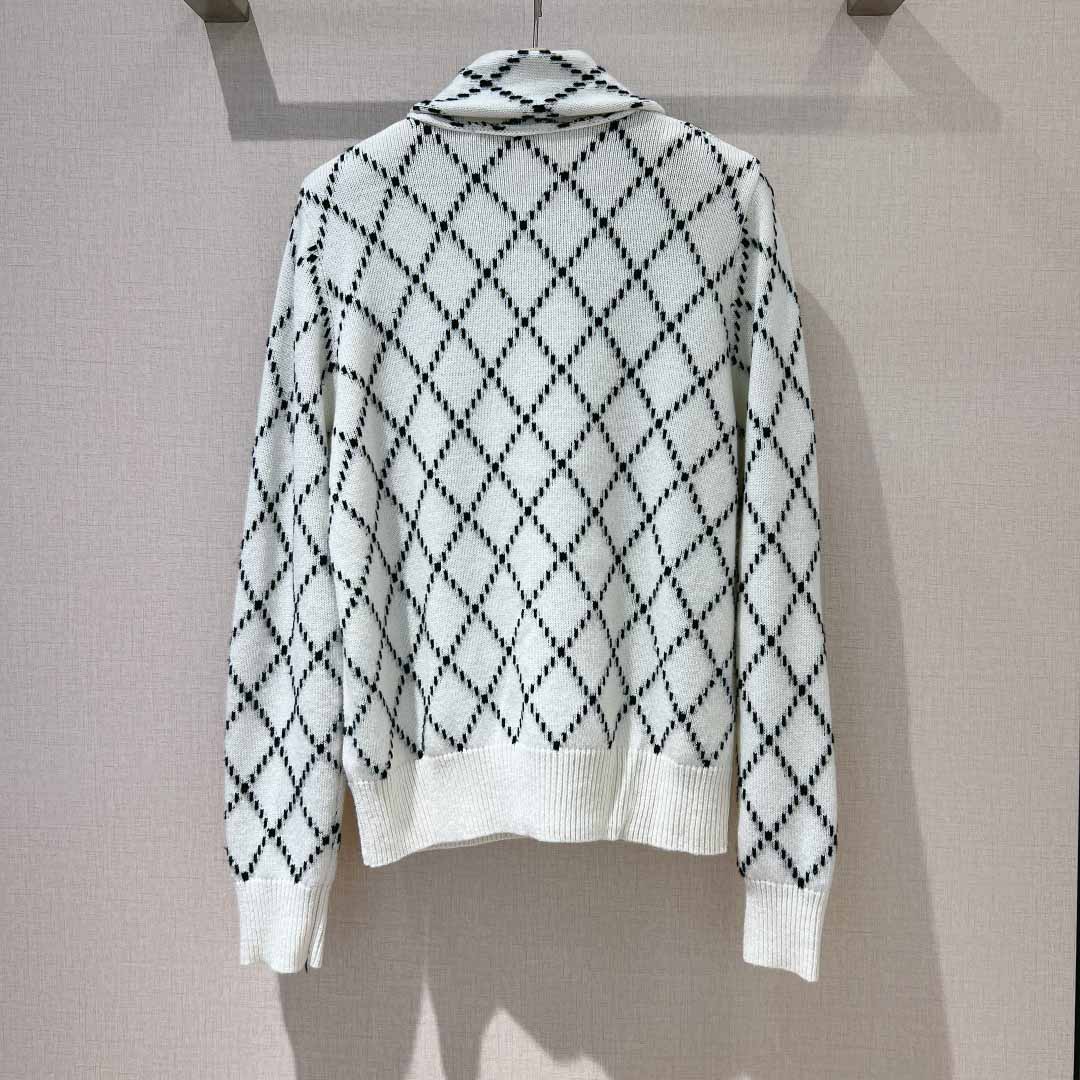 Dior Tied Collar Sweater   - DesignerGu