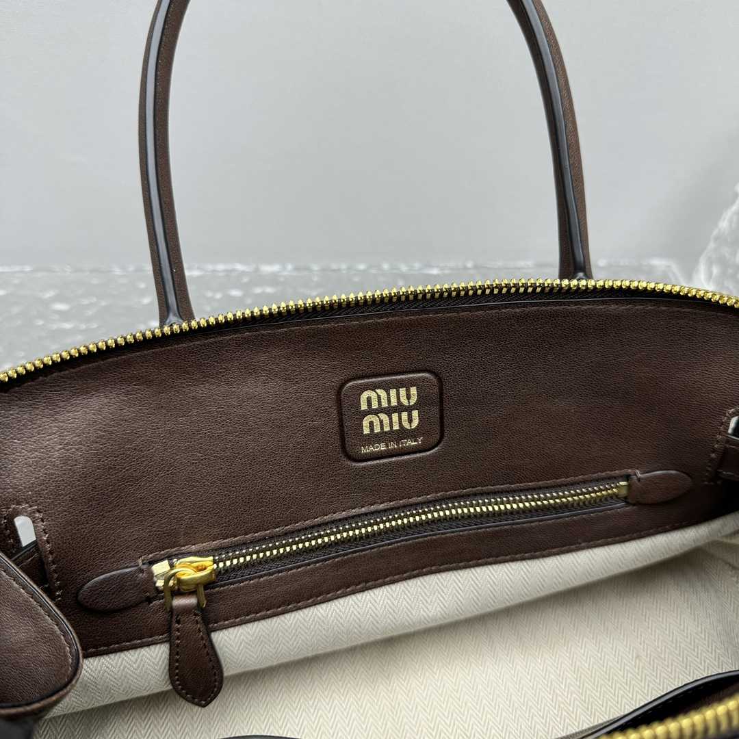 Miu Miu Aventure Nappa Leather Top-handle Bag - DesignerGu