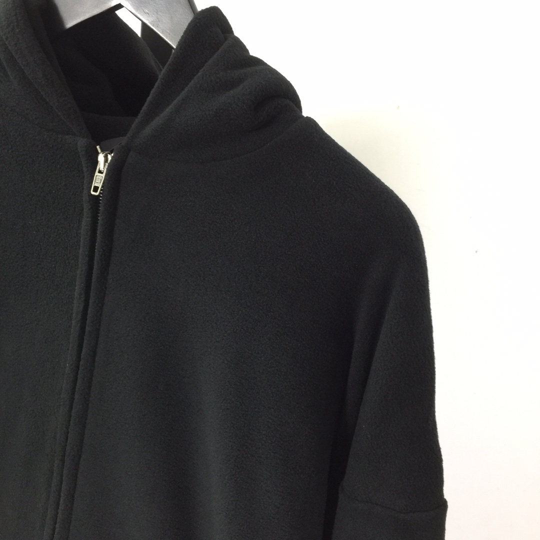 Balenciaga Pigalle Outerwear Zip-Up Hoodie In Black - DesignerGu