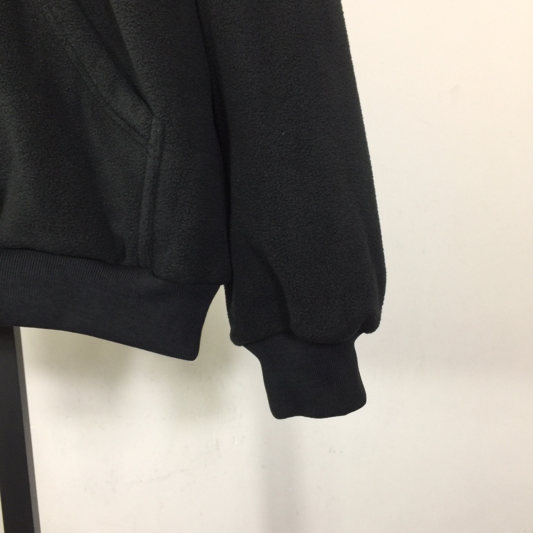 Balenciaga Pigalle Outerwear Zip-Up Hoodie In Black - DesignerGu