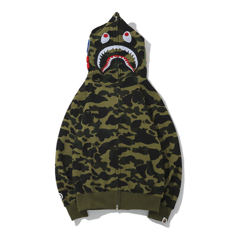 Bape Full Zip Double Hoodie - DesignerGu