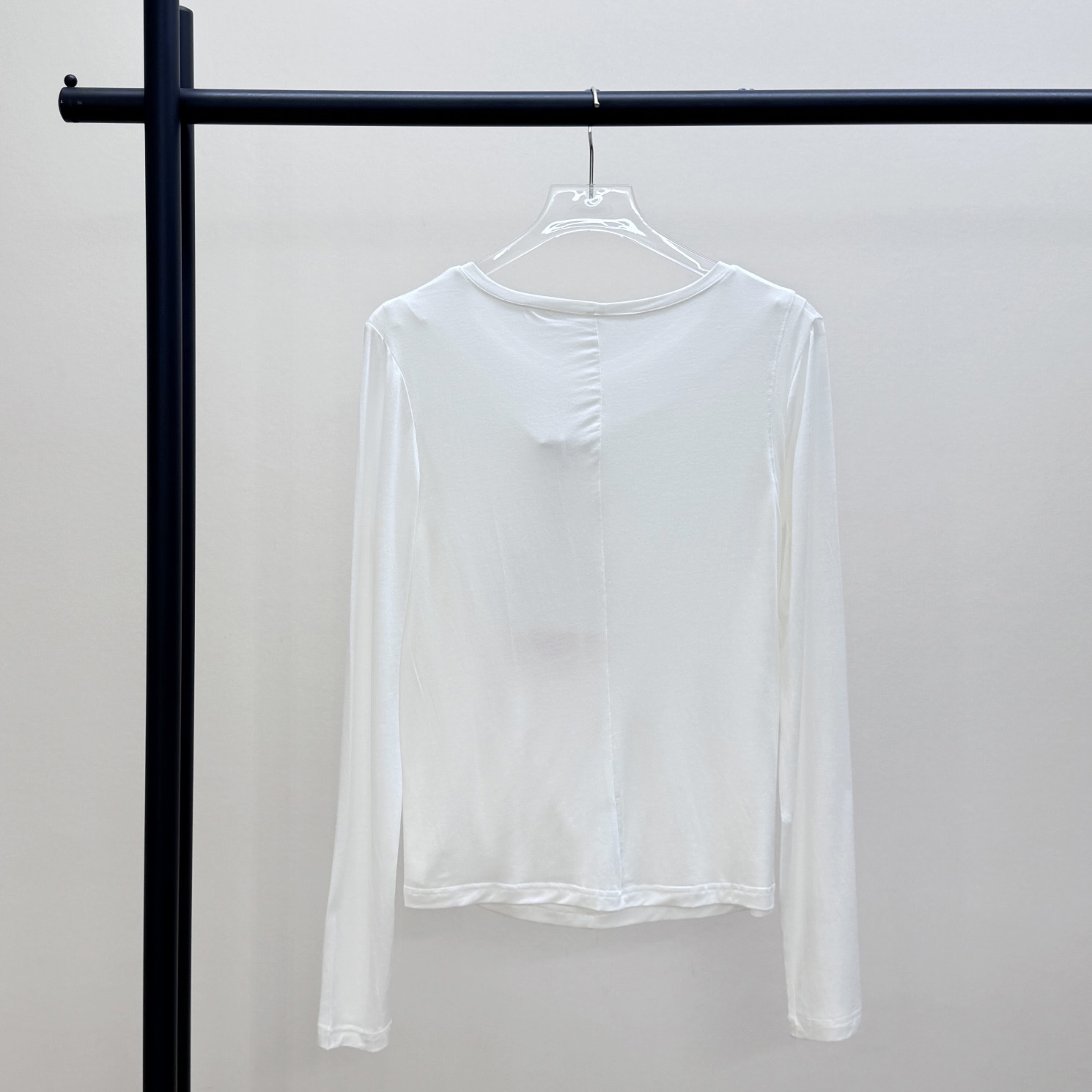 Miu Miu White Long Sleeve T-shirt - DesignerGu