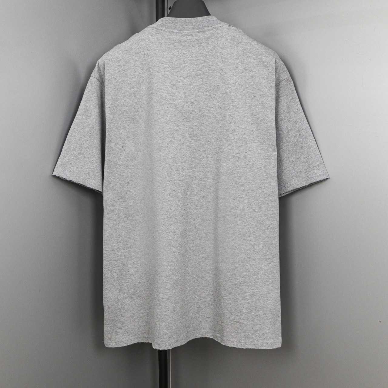 Balenciaga Planet Earth T-Shirt Oversized In Heather Grey  - DesignerGu