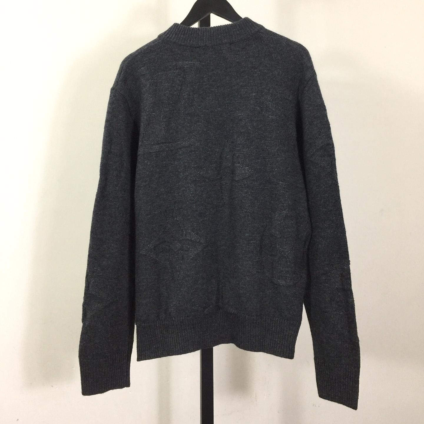 Louis Vuitton Monogram Jacquard Wool Half Zip Pullover   1AFXY6 - DesignerGu