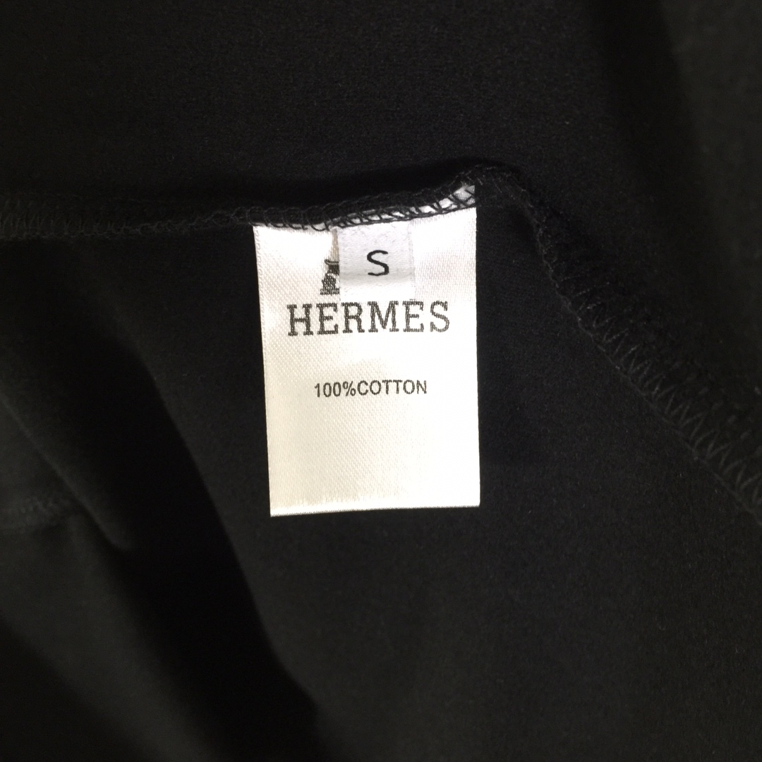 Hermes Logo Long Sleeve Tee - DesignerGu