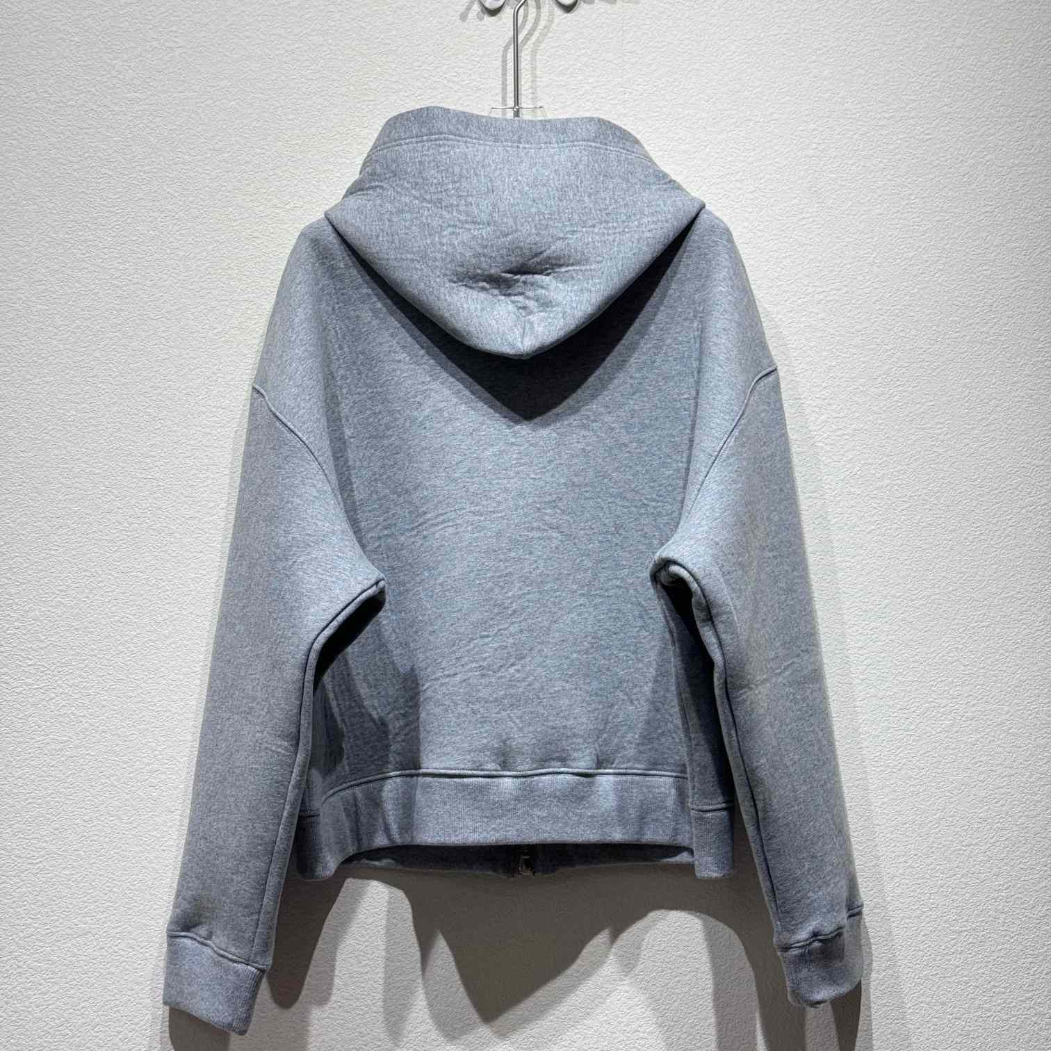 Miu Miu Cotton Zip-Up Hoodie - DesignerGu