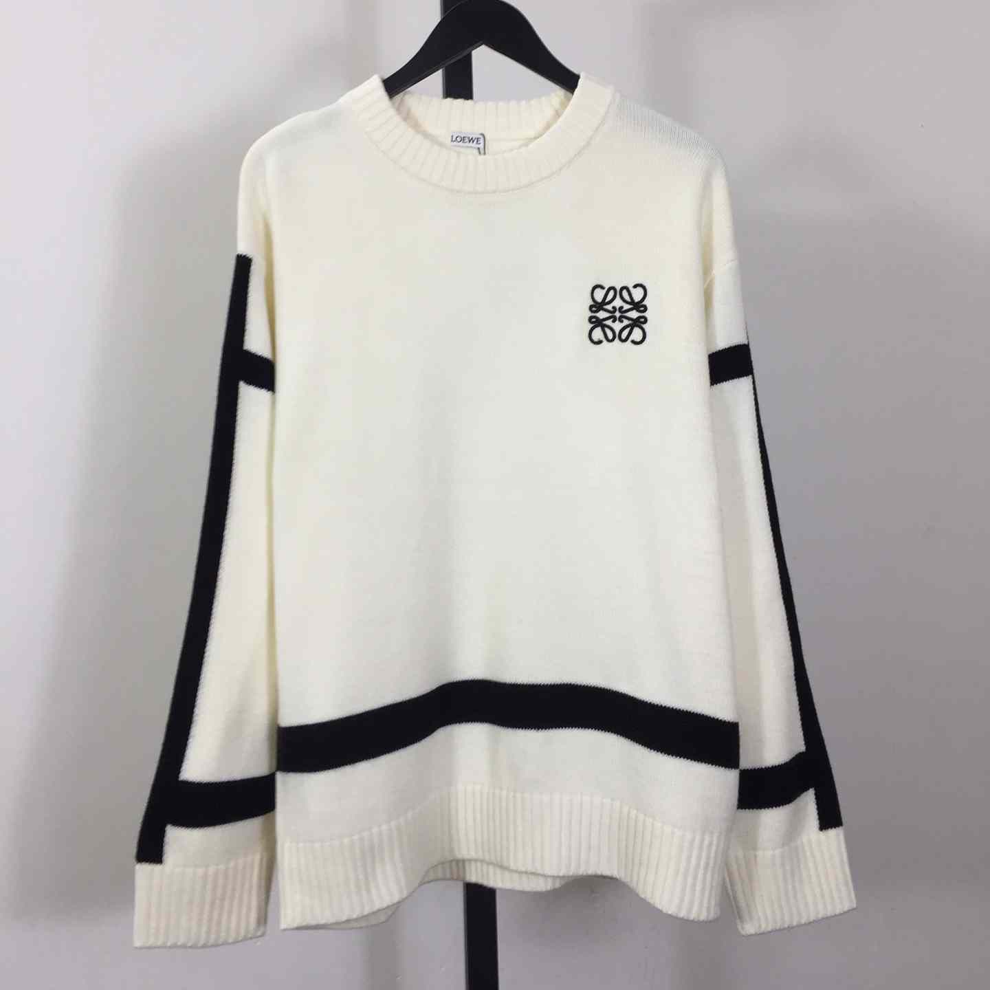 Loewe Logo-Embroidered Wool Sweater - DesignerGu