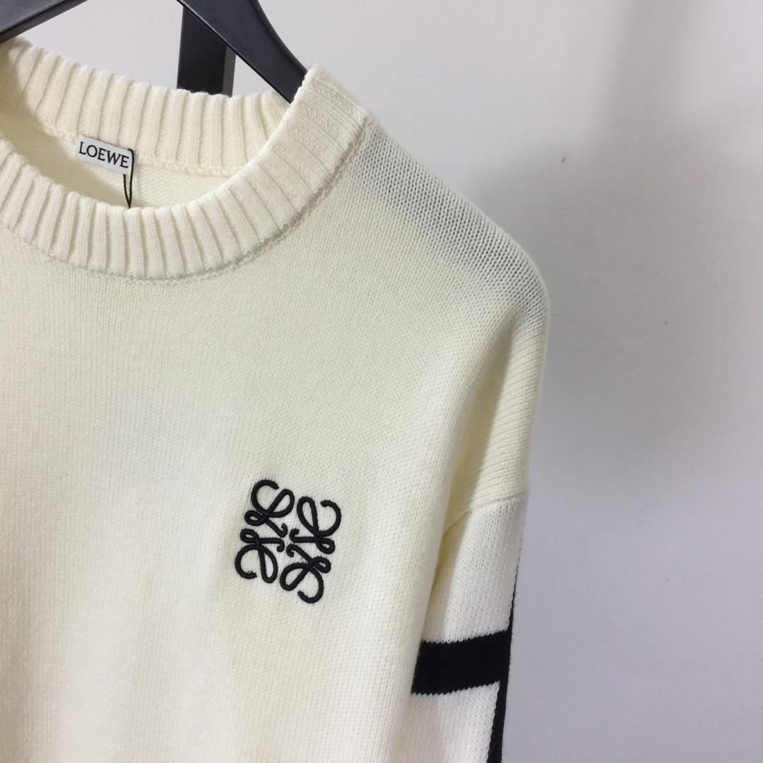 Loewe Logo-Embroidered Wool Sweater - DesignerGu