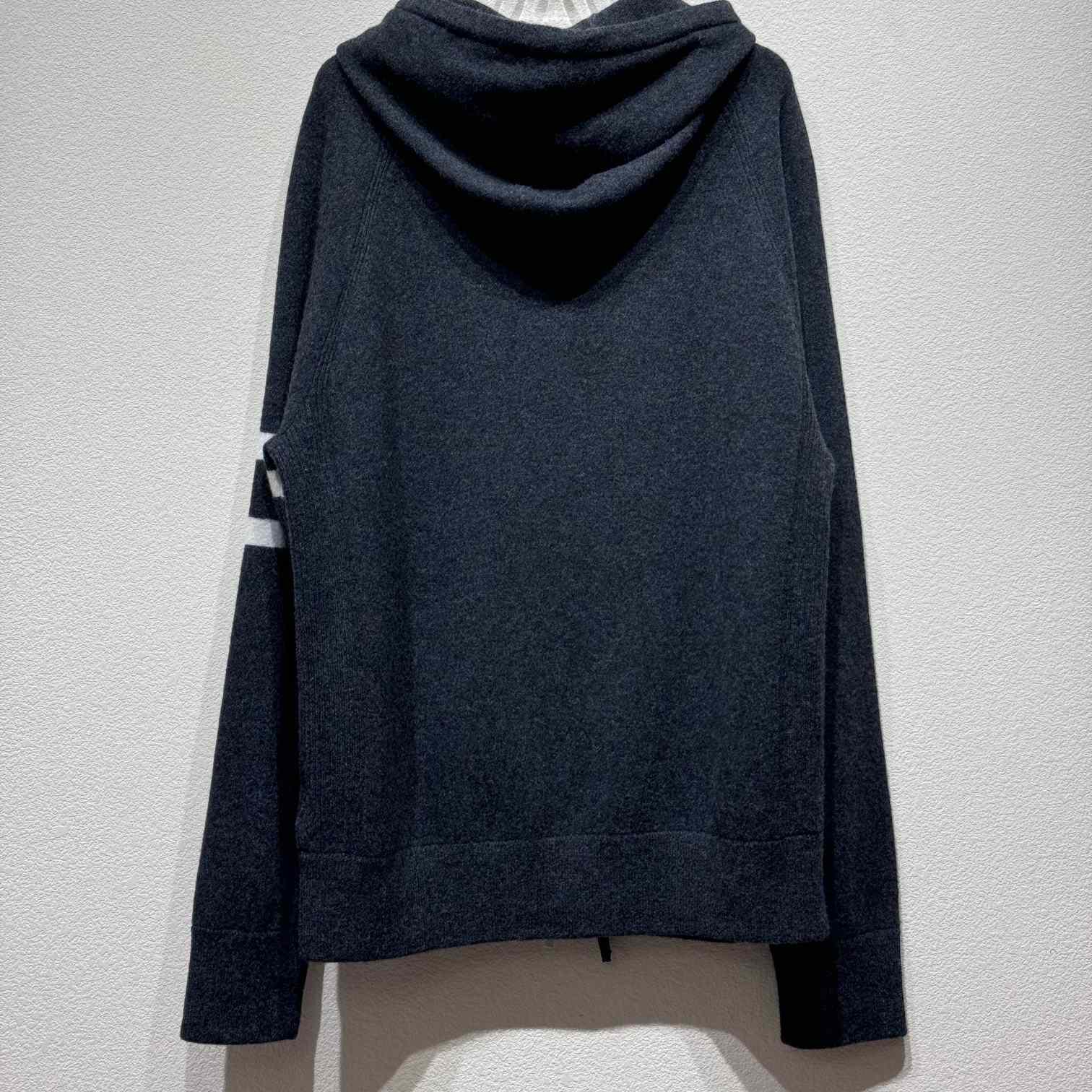 Thom Browne Knitted Zip Hoodie - DesignerGu