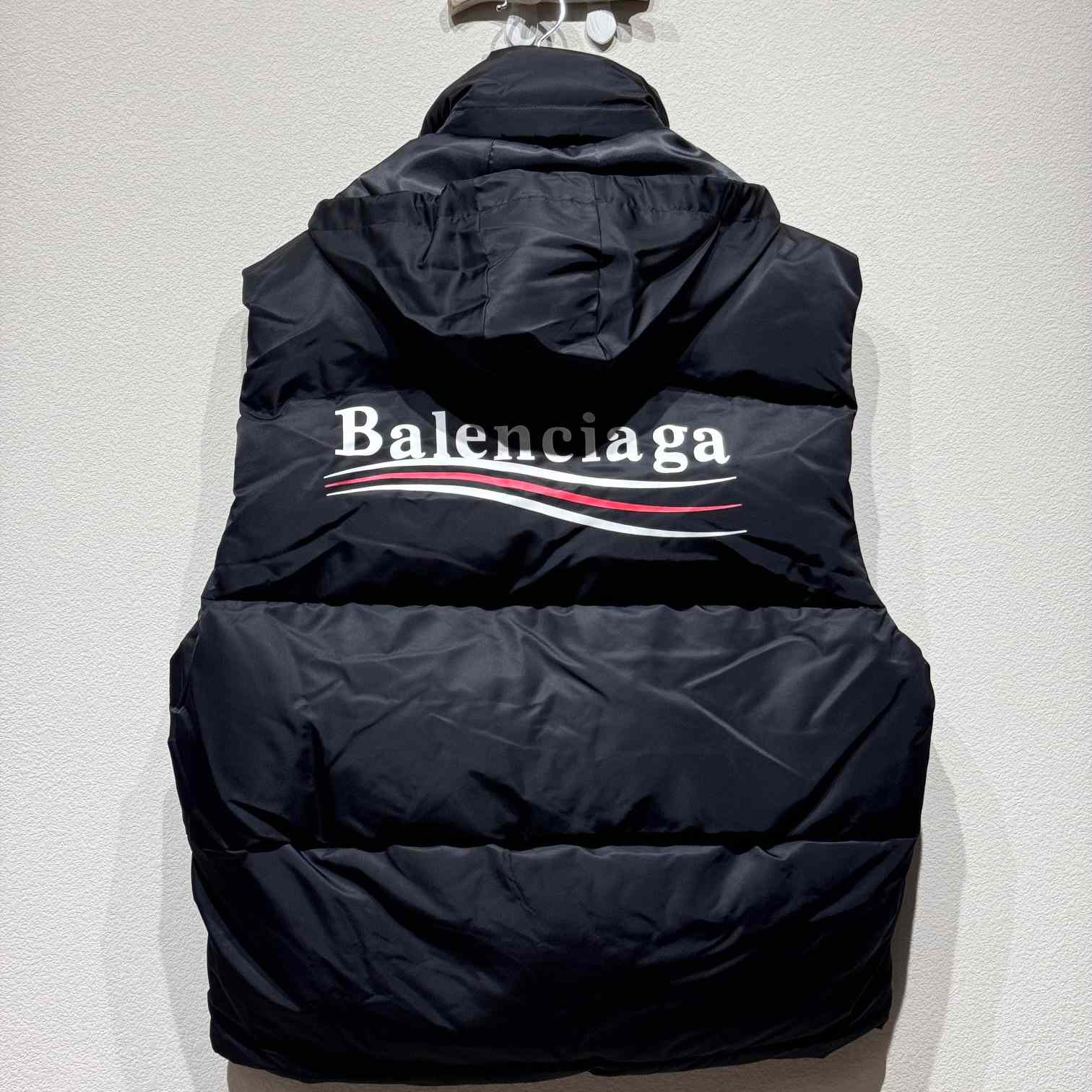 Balenciaga Political Campaign Cocoon Puffer Gilet - DesignerGu