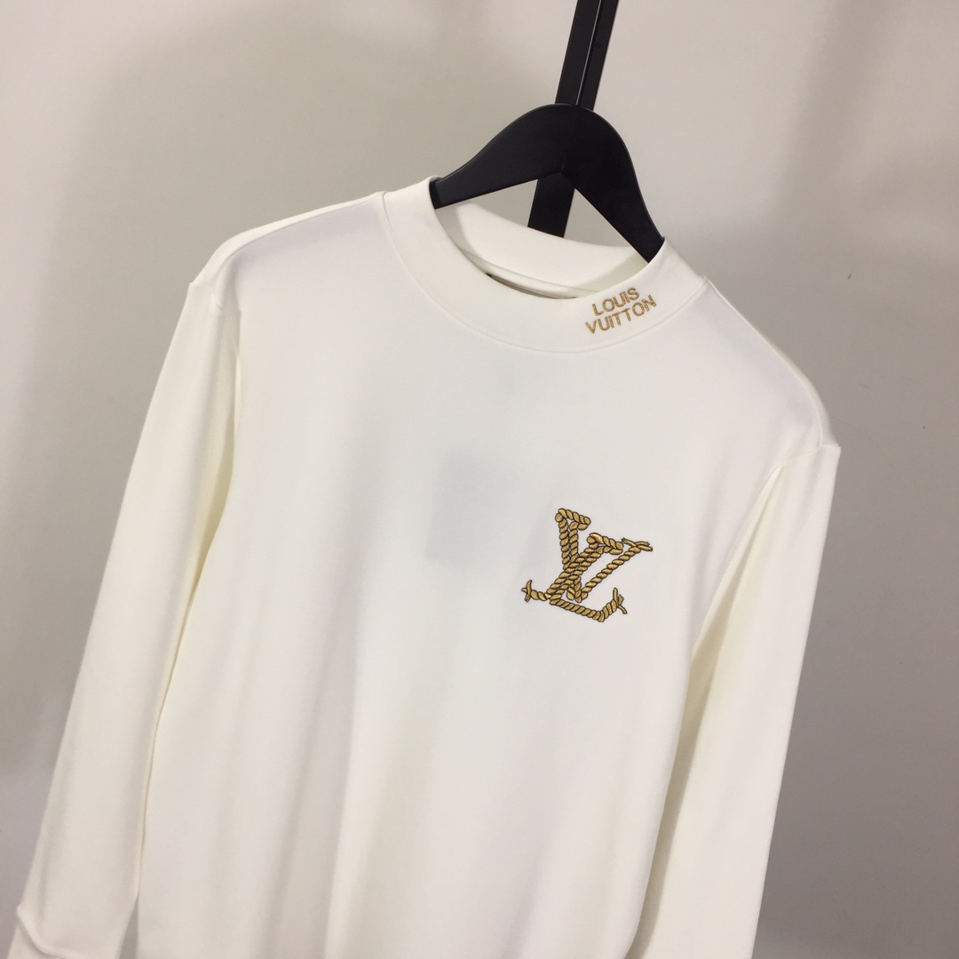 Louis Vuitton Logo Long Sleeve Tee - DesignerGu