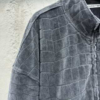 Alexander Wang Crocodile Jacquard Velour Track Jacket - DesignerGu