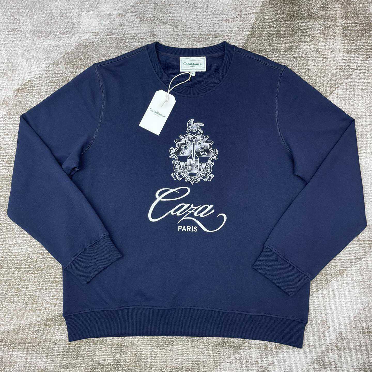 Casablanca Embroidered-logo Organic Cotton Sweatshirt   c671 - DesignerGu