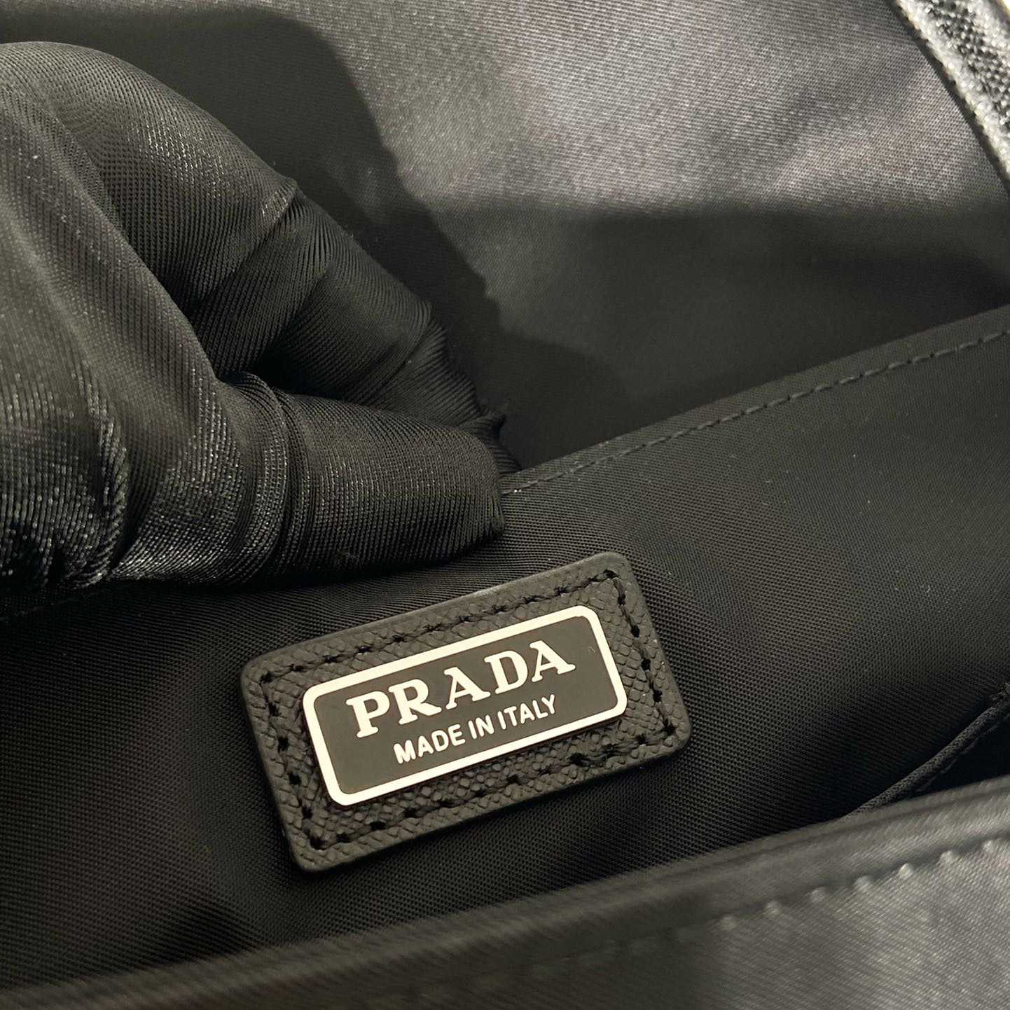 Prada Re-Nylon and Saffiano Leather Shoulder Bag - DesignerGu