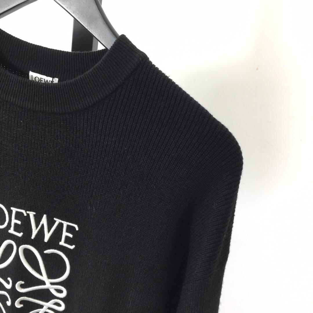 Loewe Logo-Embroidered Wool Sweater - DesignerGu